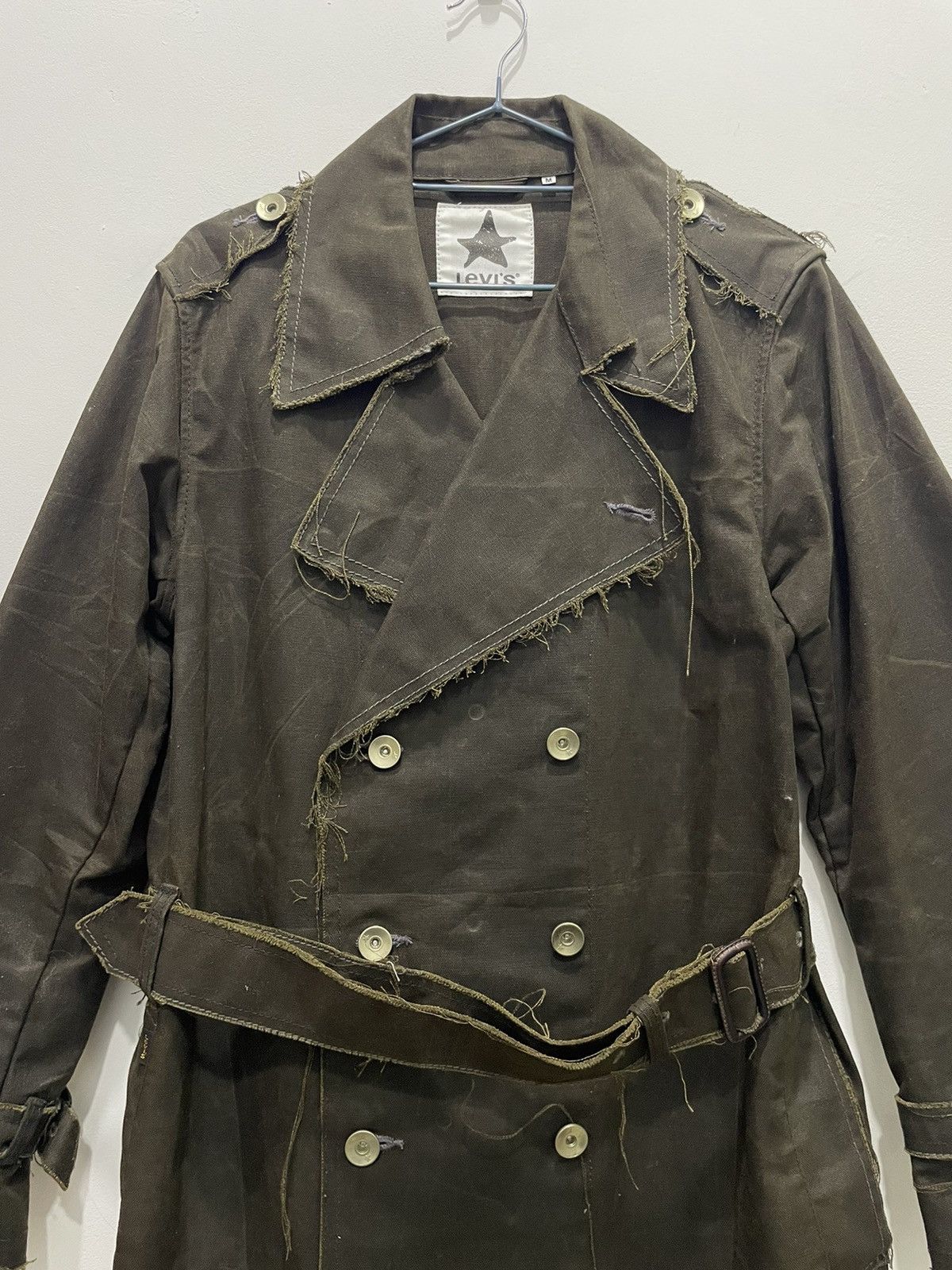 Levi's Rare Vintage Levis Long Jacket Military Design Size US M / EU 48-50 / 2 - 5 Thumbnail