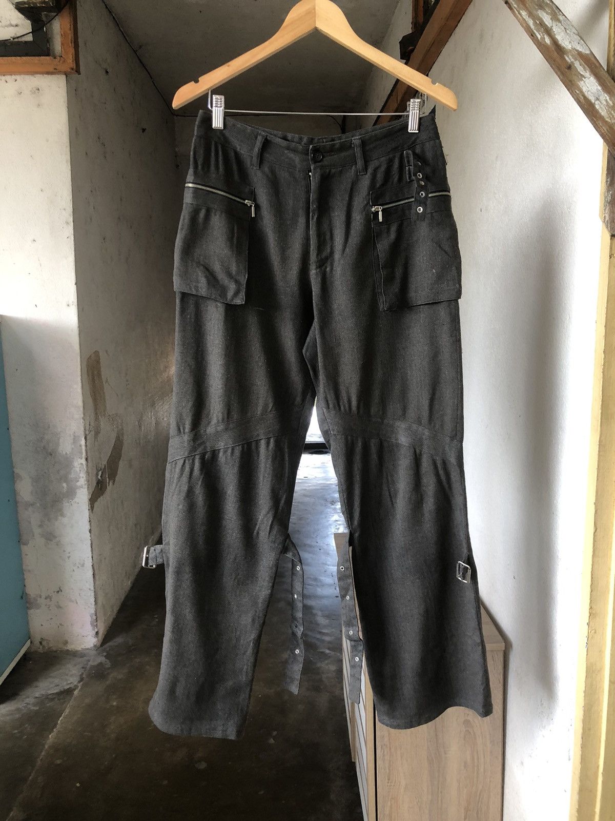 image of Seditionaries Vintage Baiter Bondage Punk Bush Pants in Grey, Men's (Size 30)