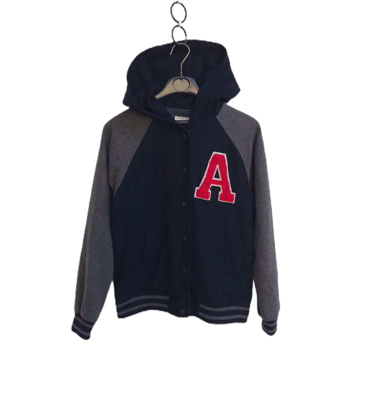 Japanese Brand 🔥Browny Wool Baseball Jacket With Hoodies Size US S / EU 44-46 / 1 - 1 Thumbnail