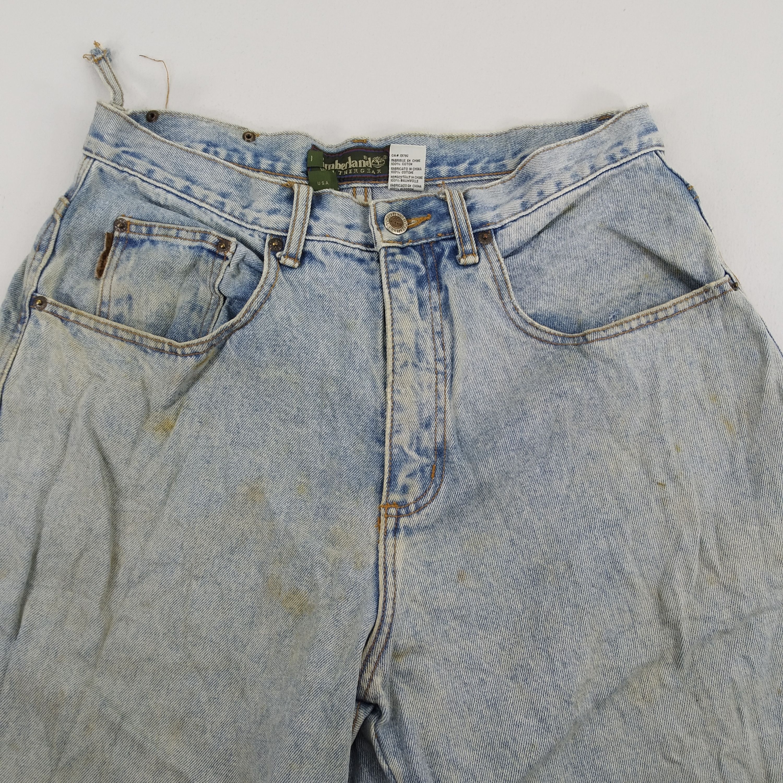 Denime Size 32 Timberland USA Dirty Denim Jeans Timberland Jeans Size US 32 / EU 48 - 10 Thumbnail
