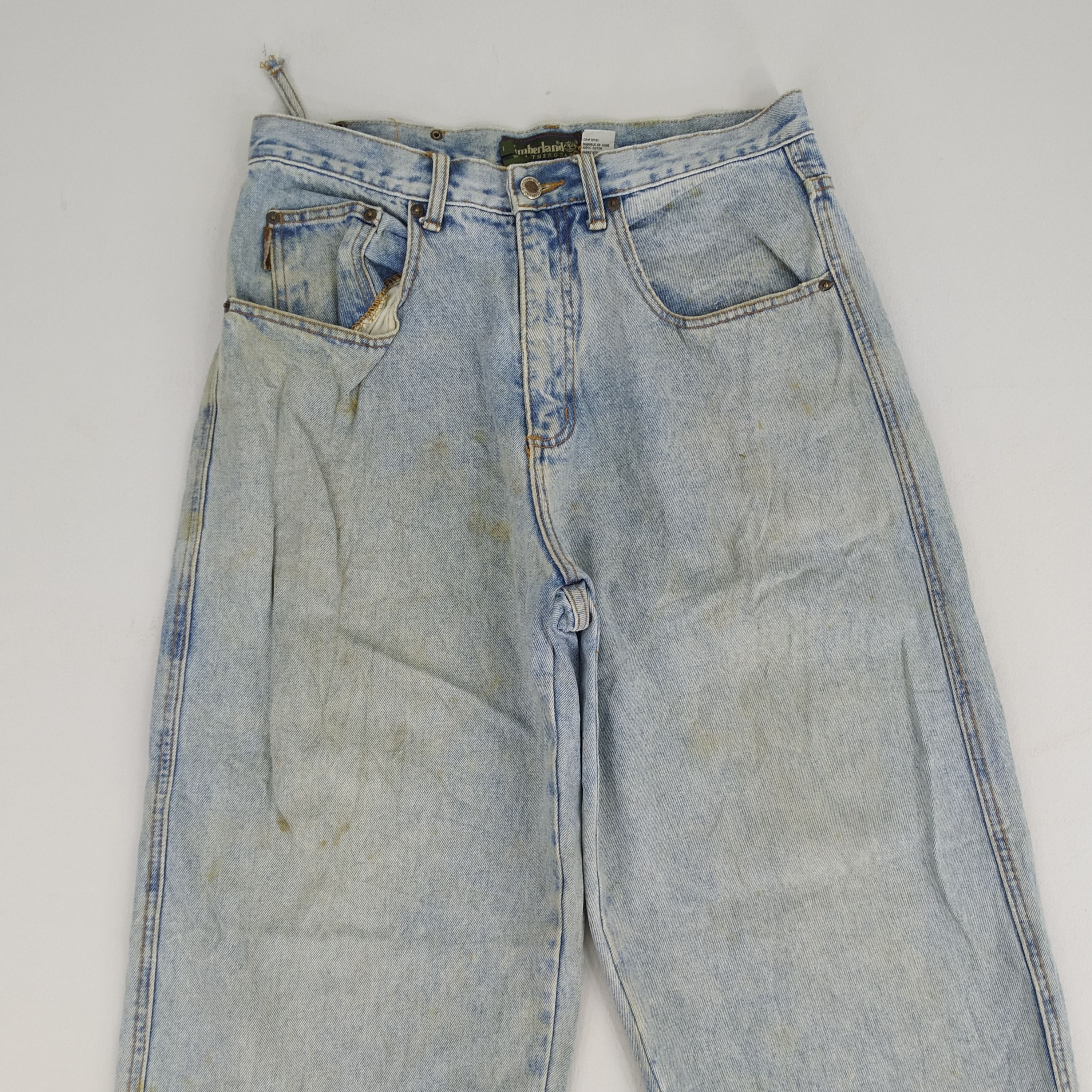 Denime Size 32 Timberland USA Dirty Denim Jeans Timberland Jeans Size US 32 / EU 48 - 4 Thumbnail