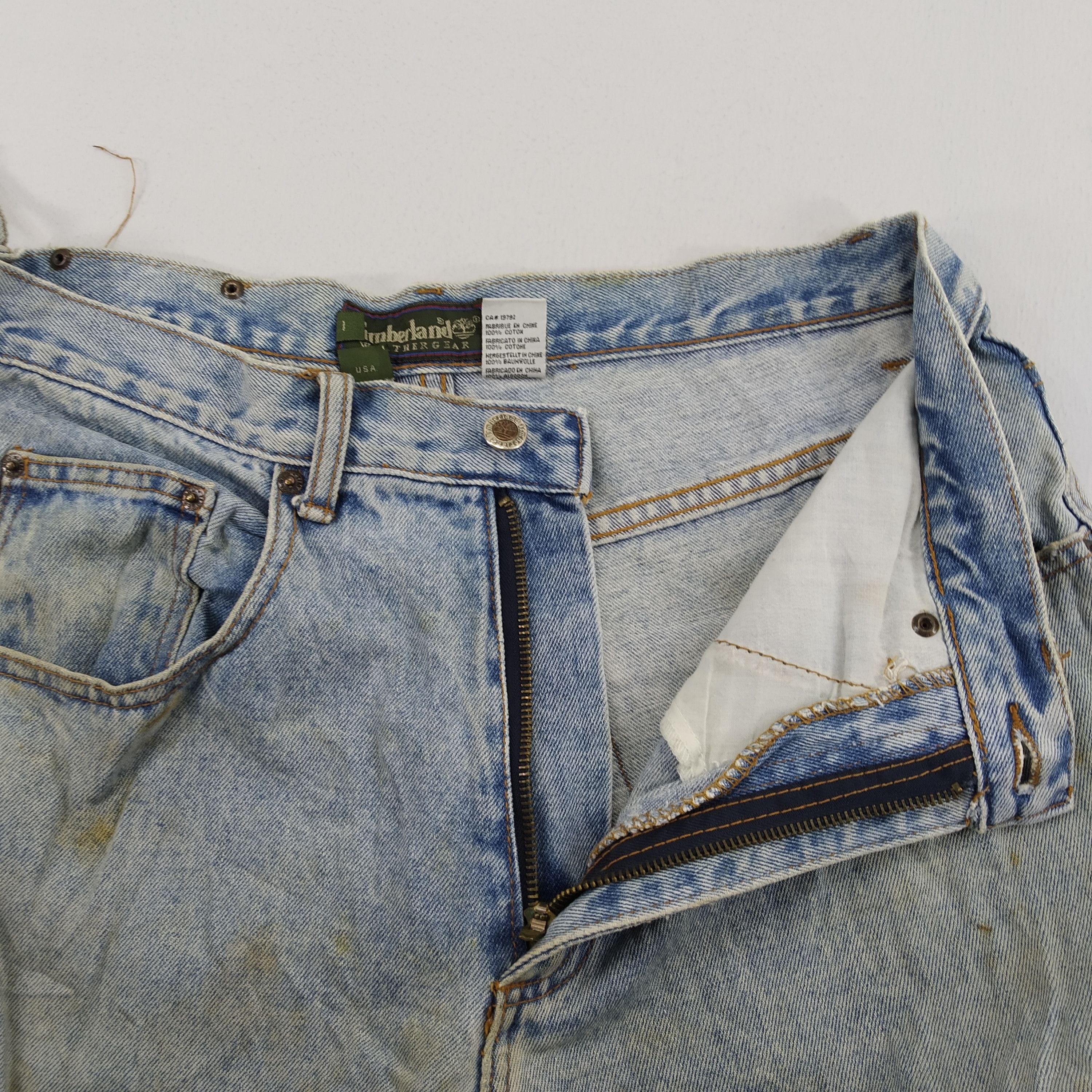 Denime Size 32 Timberland USA Dirty Denim Jeans Timberland Jeans Size US 32 / EU 48 - 5 Thumbnail