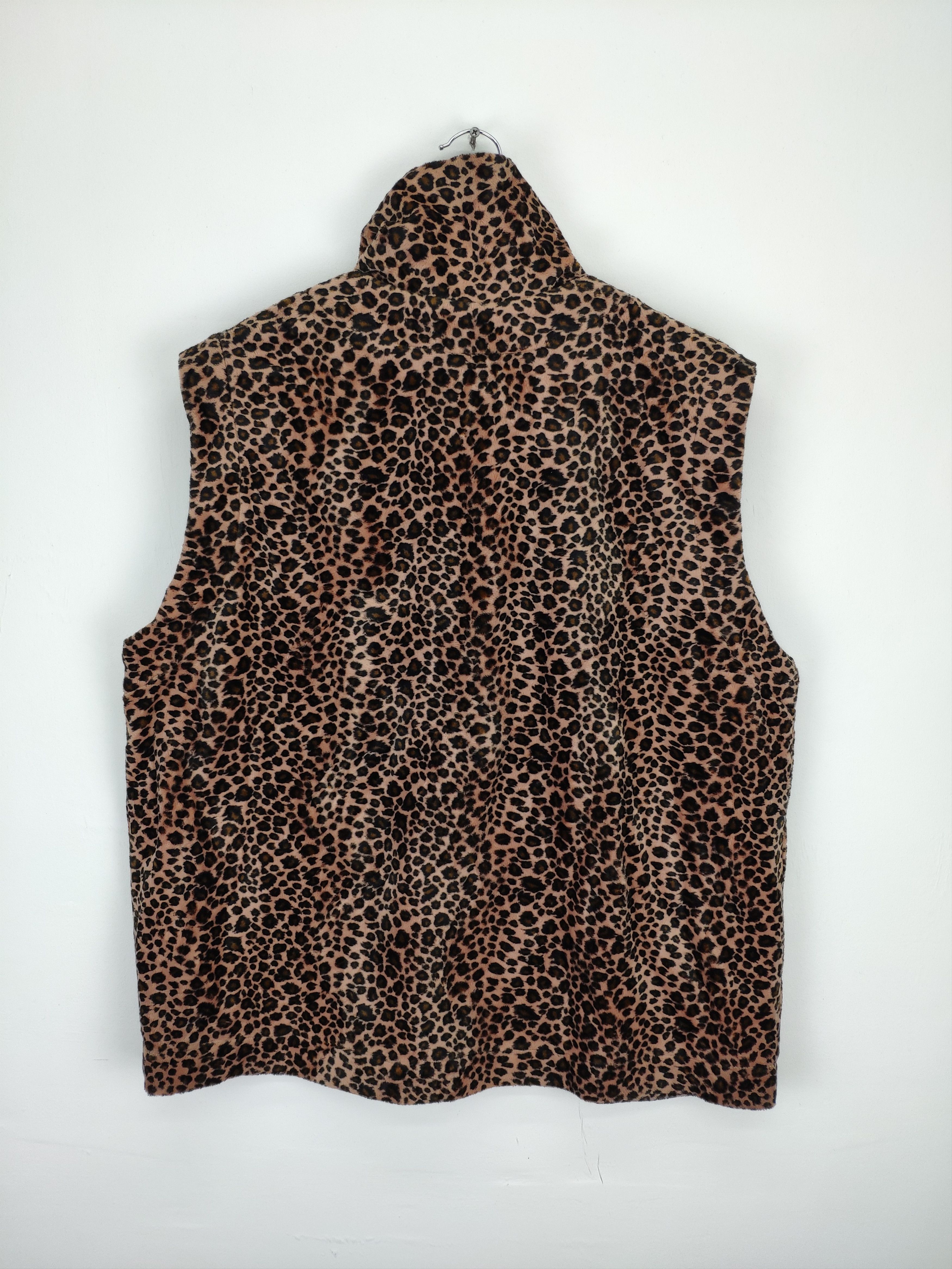 Designer × Japanese Brand Vintage Vest Leopard Reversible Zip Up Size US M / EU 48-50 / 2 - 10 Thumbnail