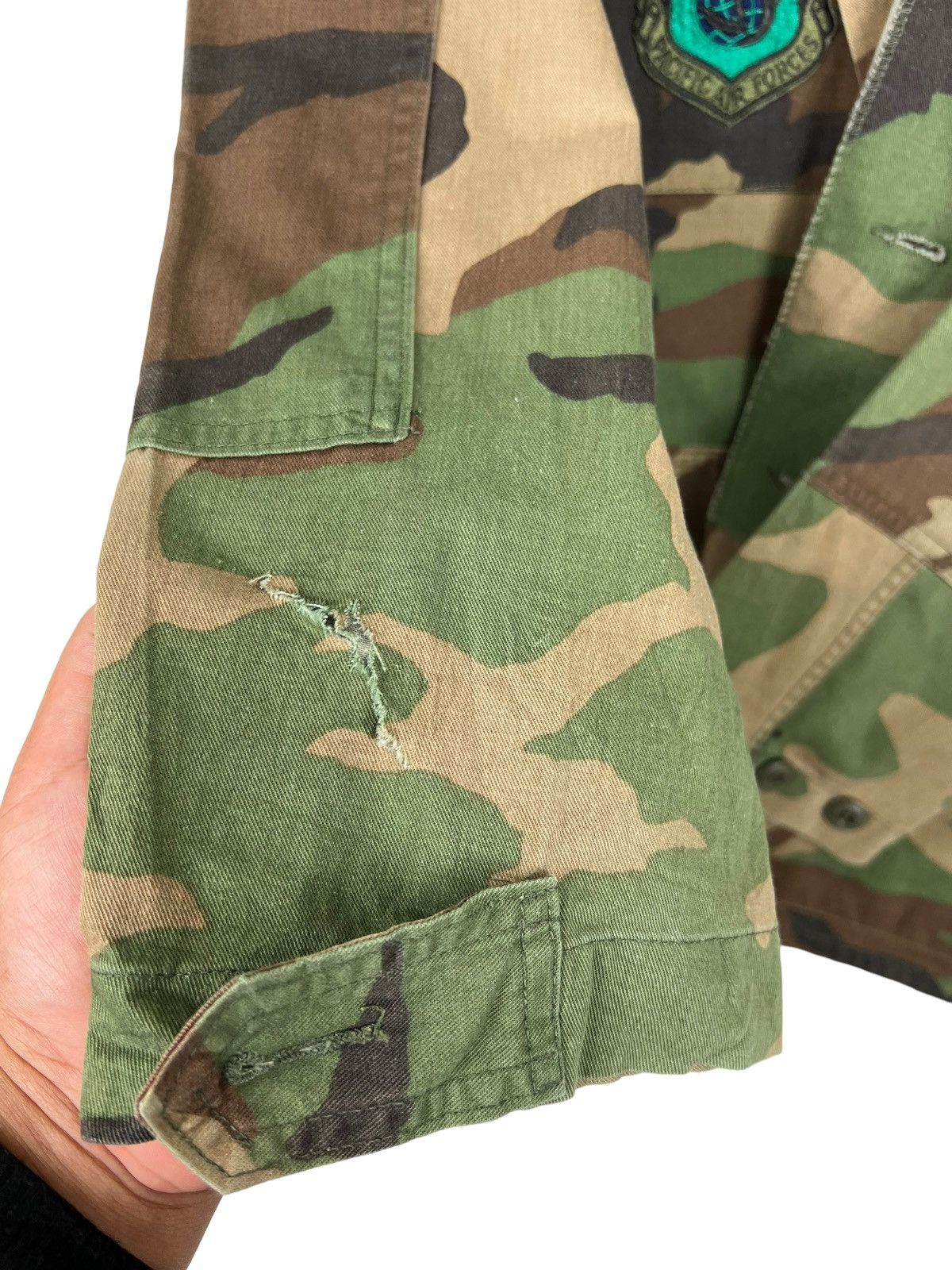 Vintage 🔥 VINTAGE US ARMY CAMO PATCHES JACKET Size US M / EU 48-50 / 2 - 8 Thumbnail