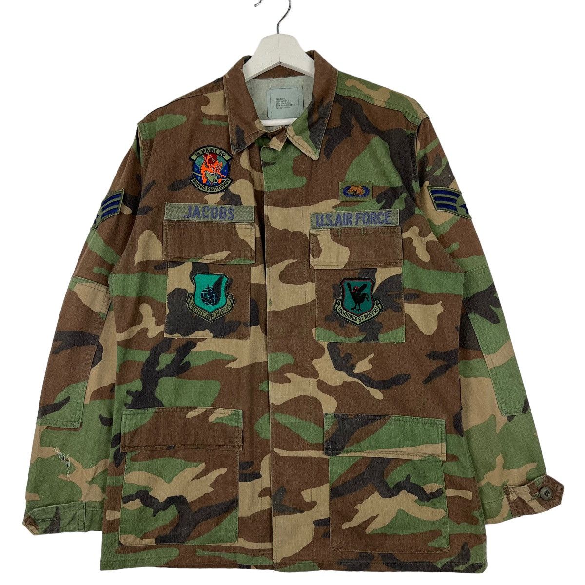 🔥 VINTAGE US ARMY CAMO PATCHES JACKET