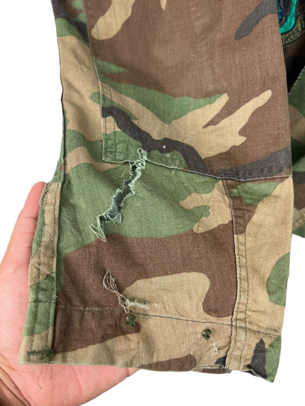 Vintage 🔥 VINTAGE US ARMY CAMO PATCHES JACKET Size US M / EU 48-50 / 2 - 7 Thumbnail