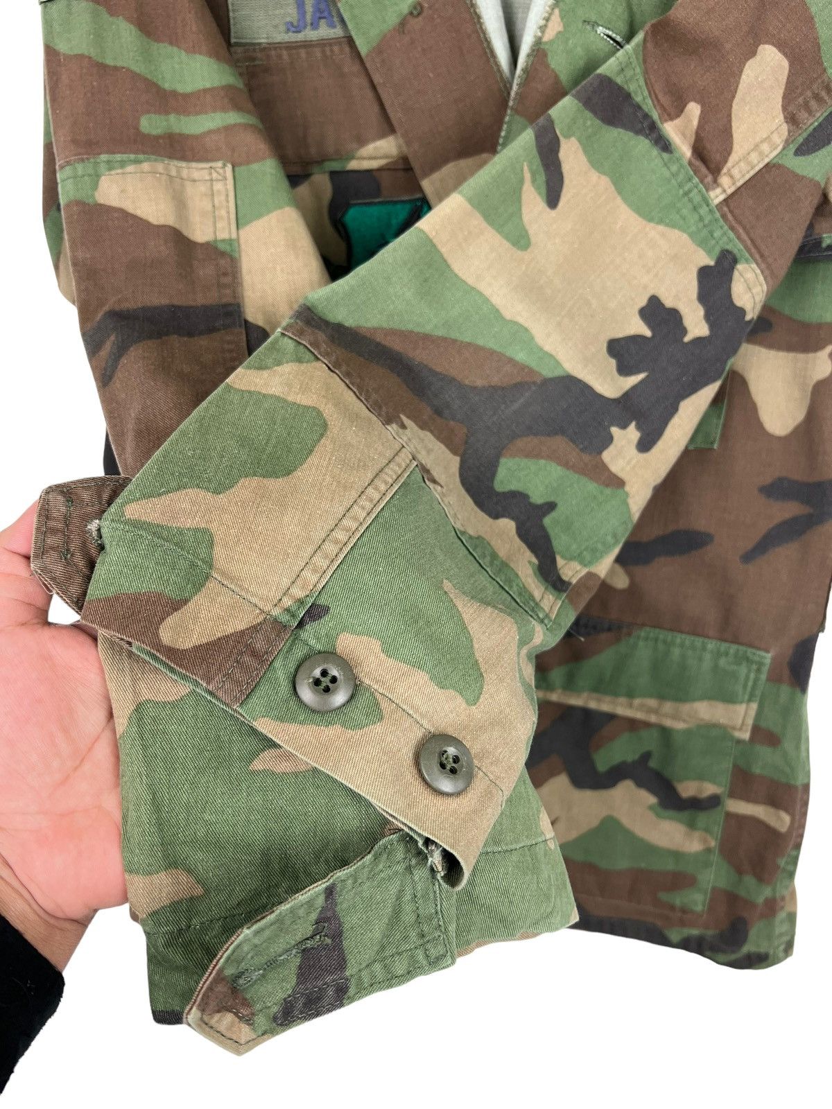 Vintage 🔥 VINTAGE US ARMY CAMO PATCHES JACKET Size US M / EU 48-50 / 2 - 6 Thumbnail
