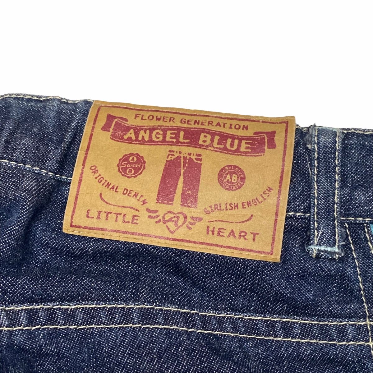 Angel Blue 1990s Angel Blue - Tapped Knitted Denim Pants Size US 28 / EU 44 - 11 Thumbnail