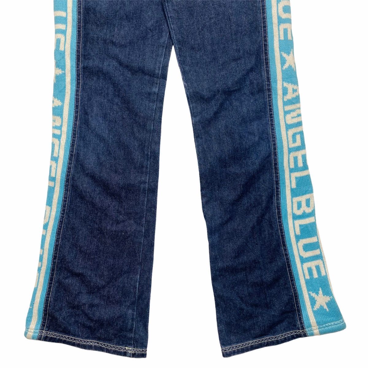 Angel Blue 1990s Angel Blue - Tapped Knitted Denim Pants Size US 28 / EU 44 - 5 Thumbnail