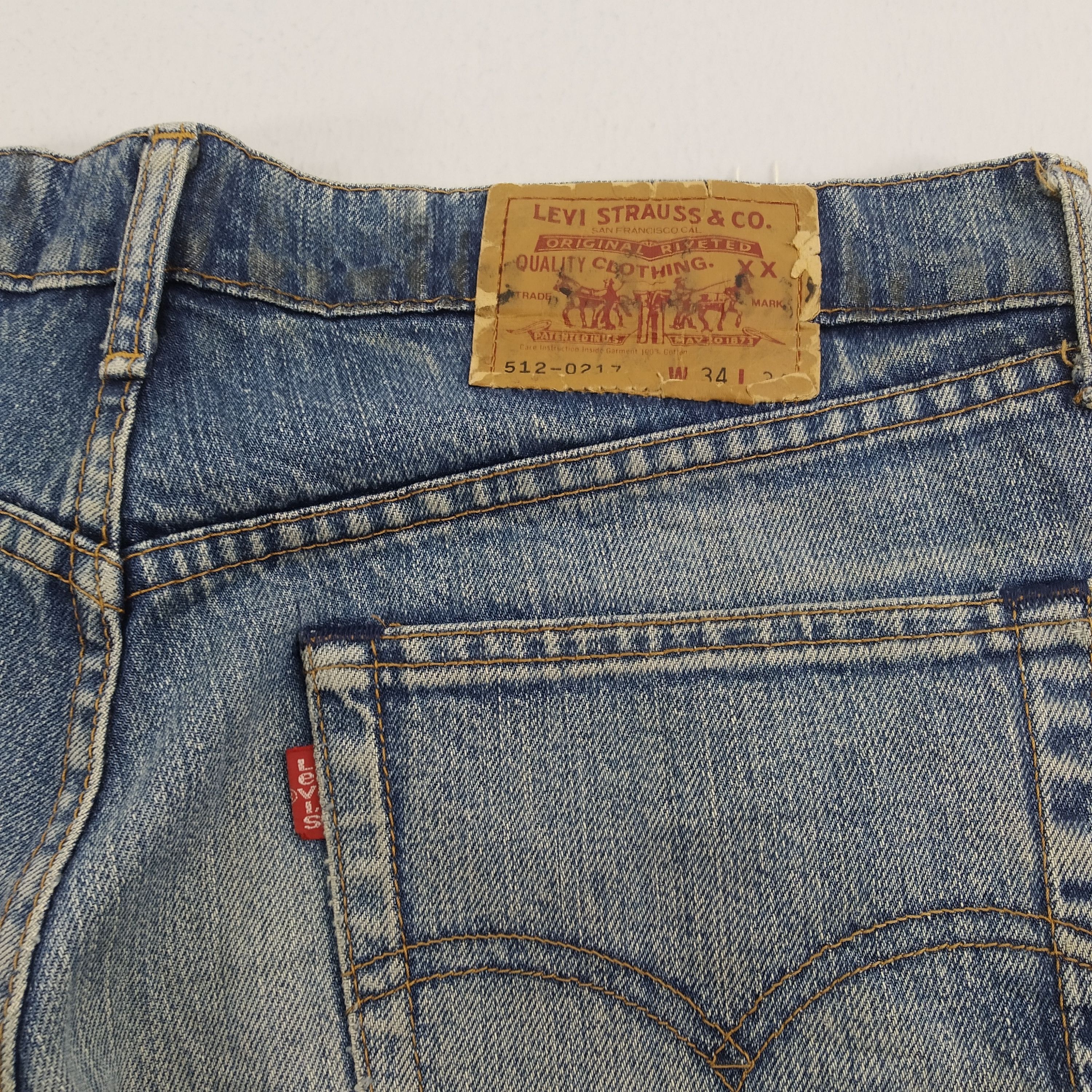 Levi's Size 34 Levi's 512 Distressed Ripped Denim Jeans Size US 34 / EU 50 - 9 Thumbnail