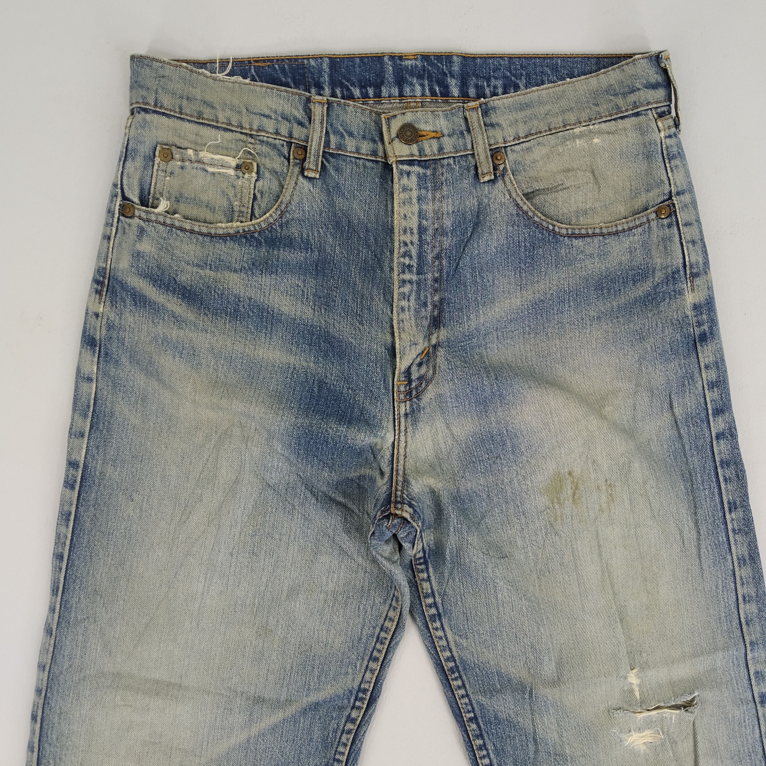 Levi's Size 34 Levi's 512 Distressed Ripped Denim Jeans Size US 34 / EU 50 - 3 Thumbnail