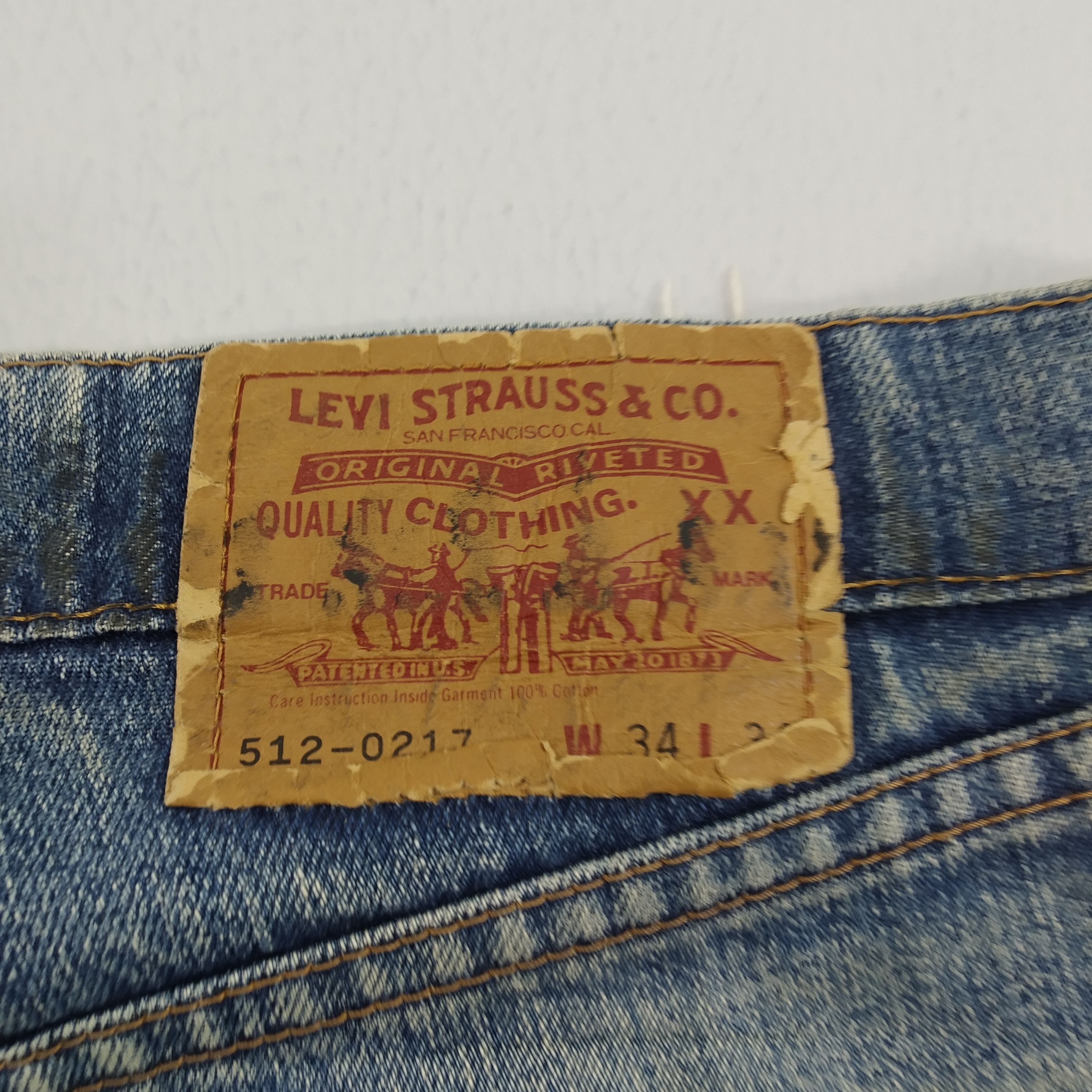 Levi's Size 34 Levi's 512 Distressed Ripped Denim Jeans Size US 34 / EU 50 - 11 Thumbnail