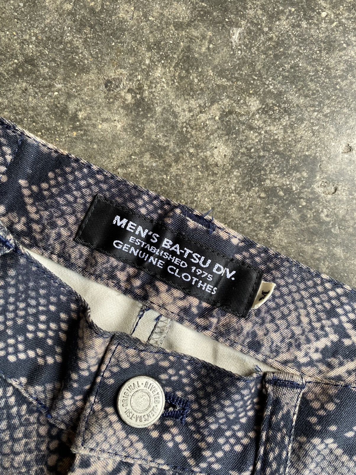 Japanese Brand × Vintage Batsu Phyton Fullprint Pants Size US 28 / EU 44 - 4 Thumbnail