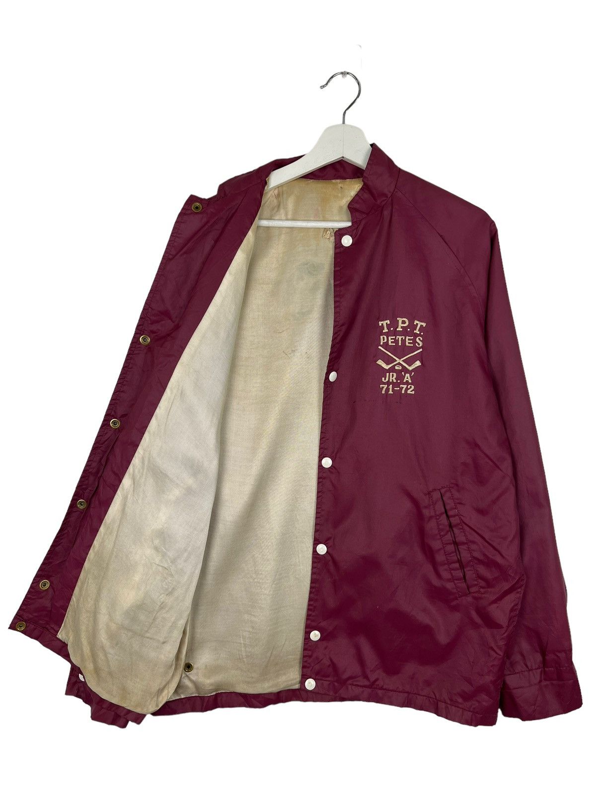 Champion × Vintage VINTAGE 71/72 TPT PETES UNITED CARR SNAP BUTTON COACH JACKET Size US M / EU 48-50 / 2 - 4 Thumbnail