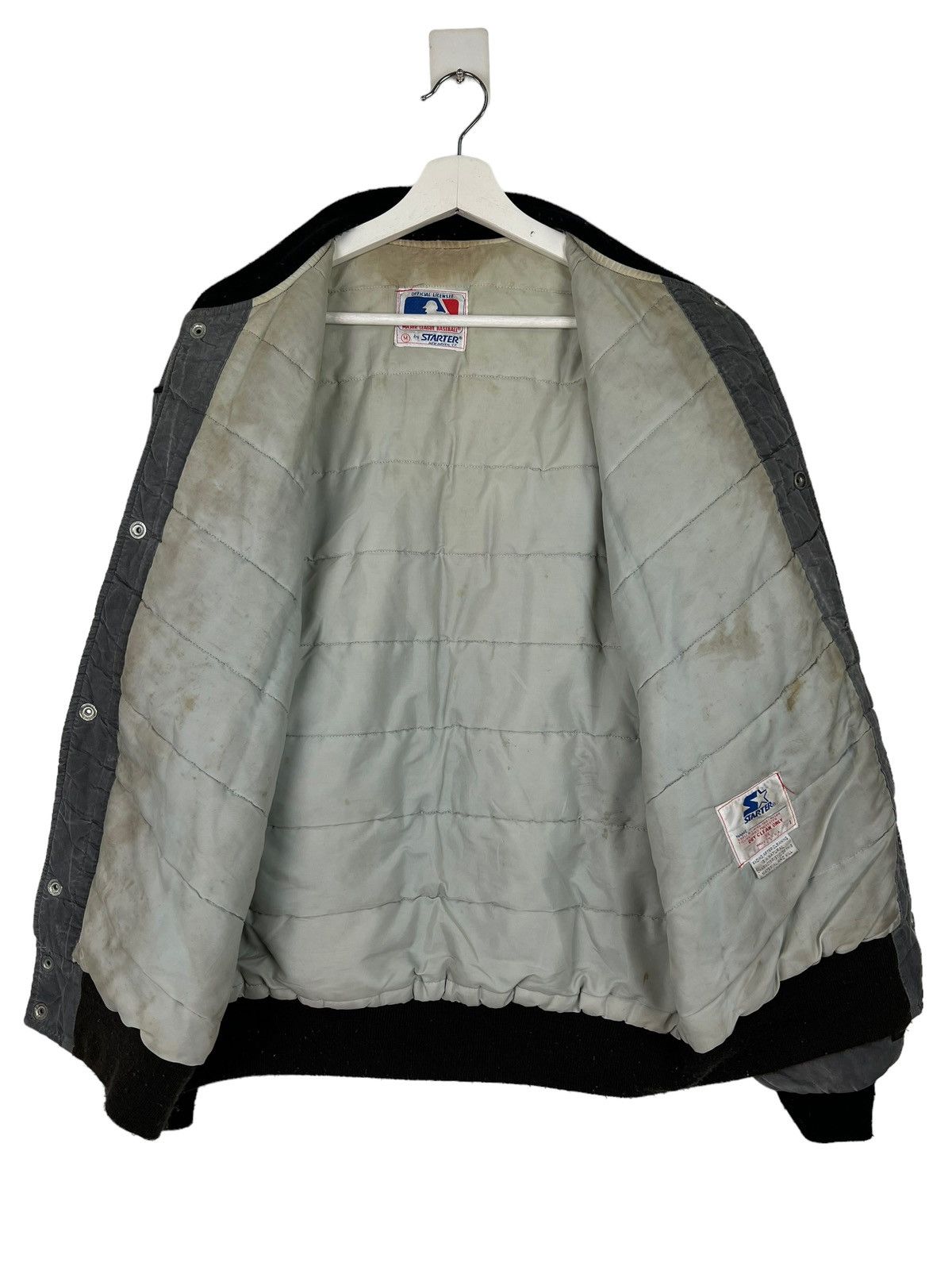 MLB 🔥 VINTAGE WHITE SOX STARTER MLB SATIN BOMBER JACKET Size US M / EU 48-50 / 2 - 9 Thumbnail