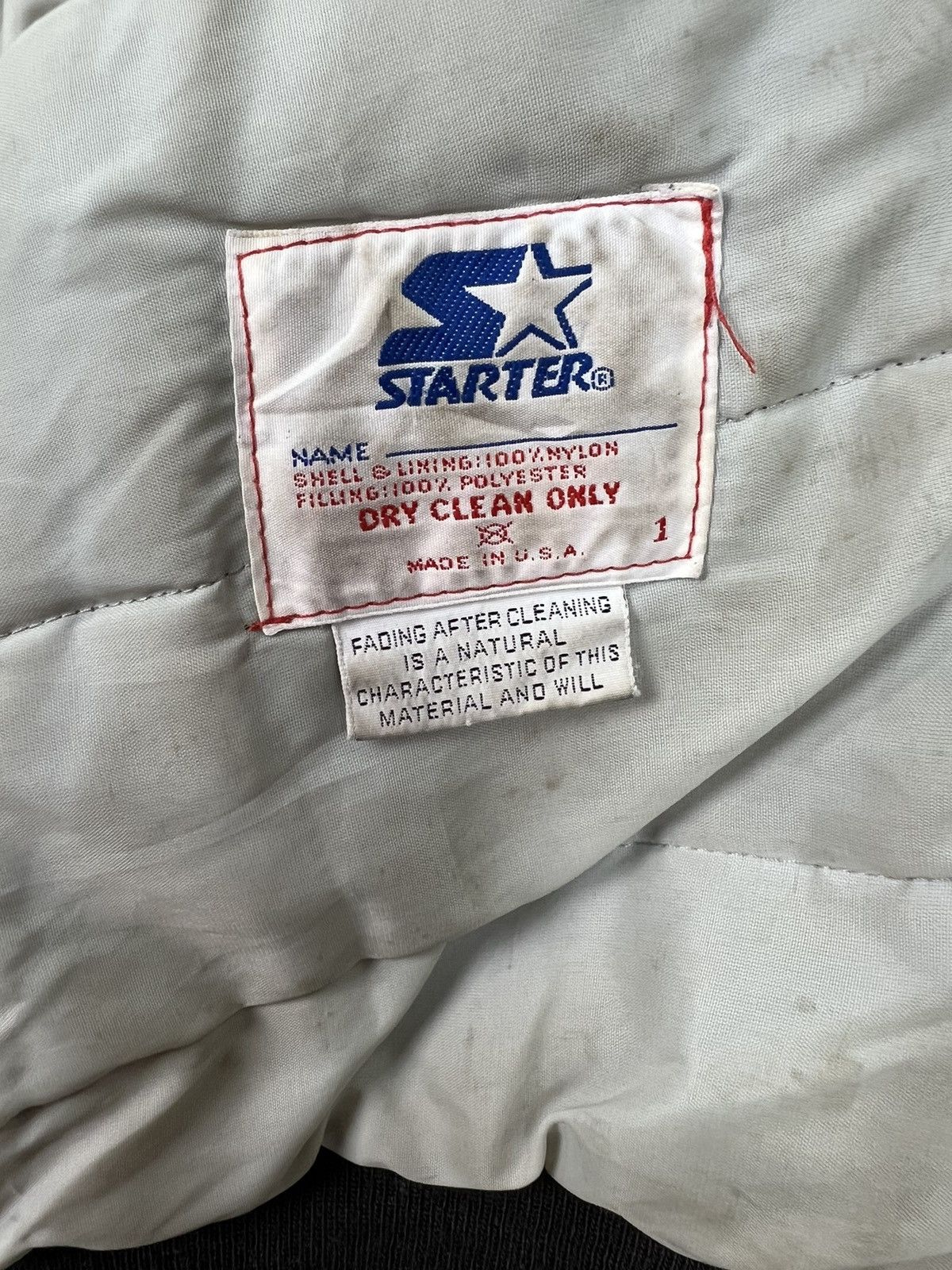 MLB 🔥 VINTAGE WHITE SOX STARTER MLB SATIN BOMBER JACKET Size US M / EU 48-50 / 2 - 12 Thumbnail