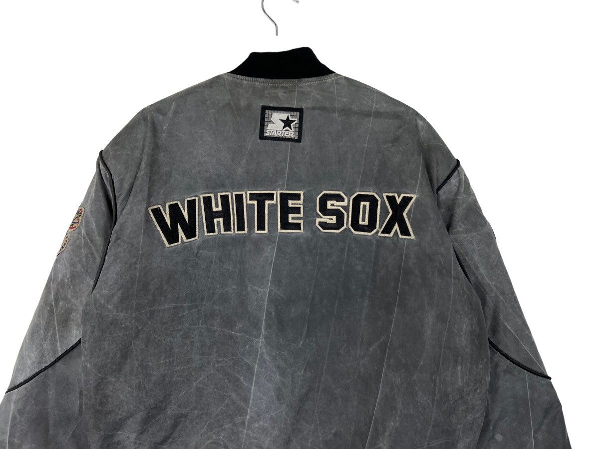 MLB 🔥 VINTAGE WHITE SOX STARTER MLB SATIN BOMBER JACKET Size US M / EU 48-50 / 2 - 7 Thumbnail