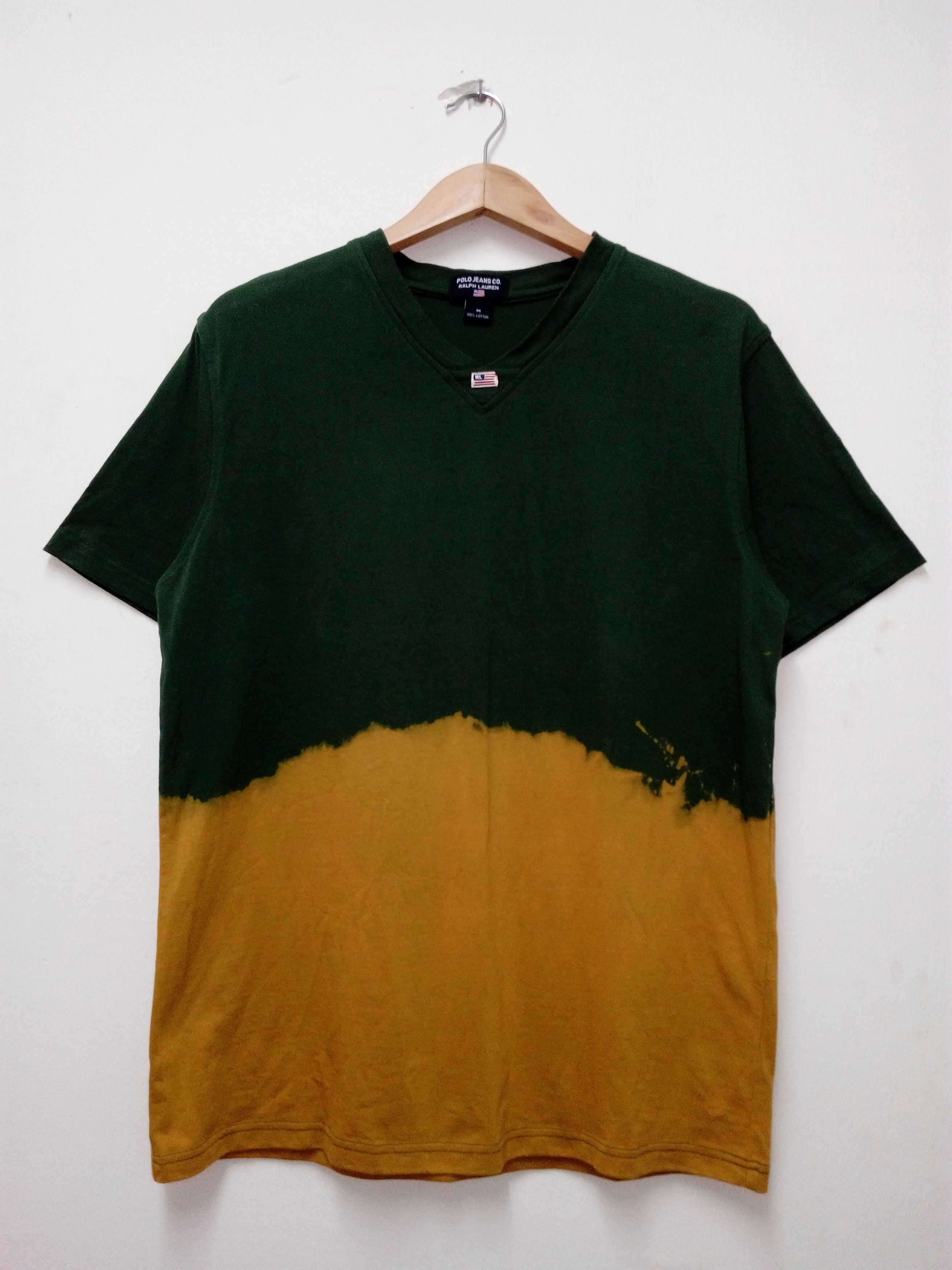 Polo Ralph Lauren POLO JEANS CO. RALPH LAUREN CUSTOM ACID WASH V-NECK SHIRT Size US M / EU 48-50 / 2 - 1 Thumbnail