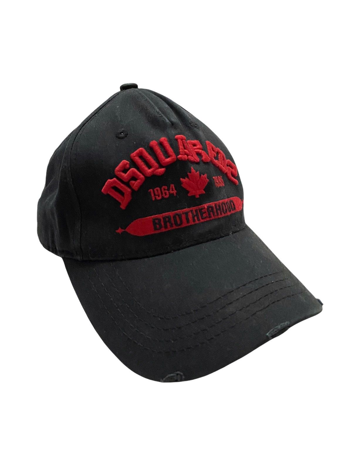 Dsquared2 Dsquared2 🍁 Dean-Dan Caten Distressed Cap Made in Italy Size ONE SIZE - 2 Thumbnail