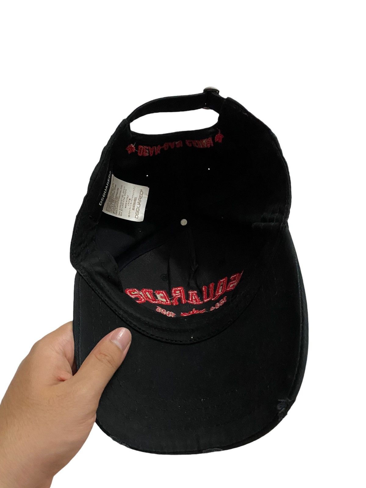 Dsquared2 Dsquared2 🍁 Dean-Dan Caten Distressed Cap Made in Italy Size ONE SIZE - 6 Thumbnail