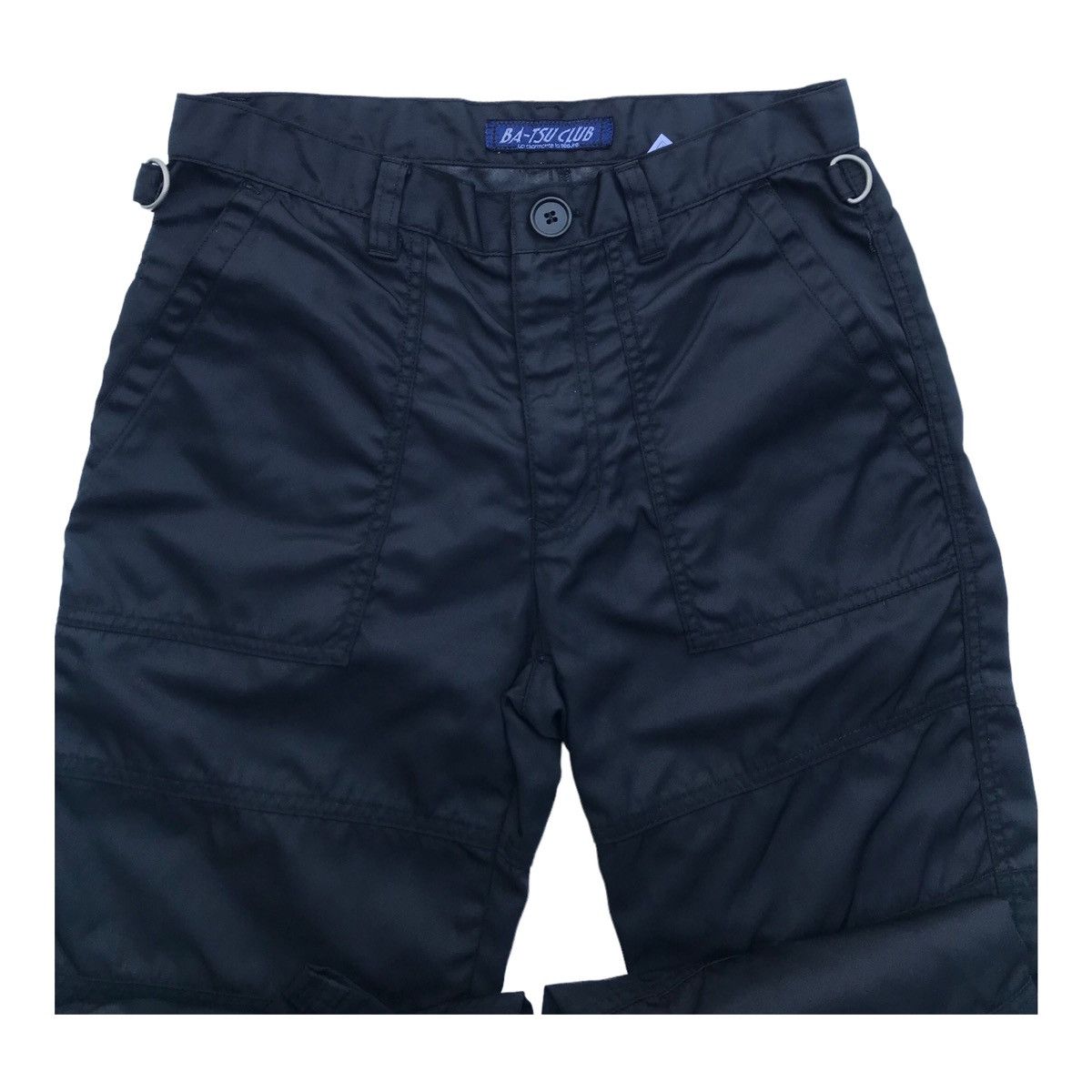 Japanese Brand Ba-Tsu Black Nylon Bondage Pants Size US 29 - 6 Thumbnail