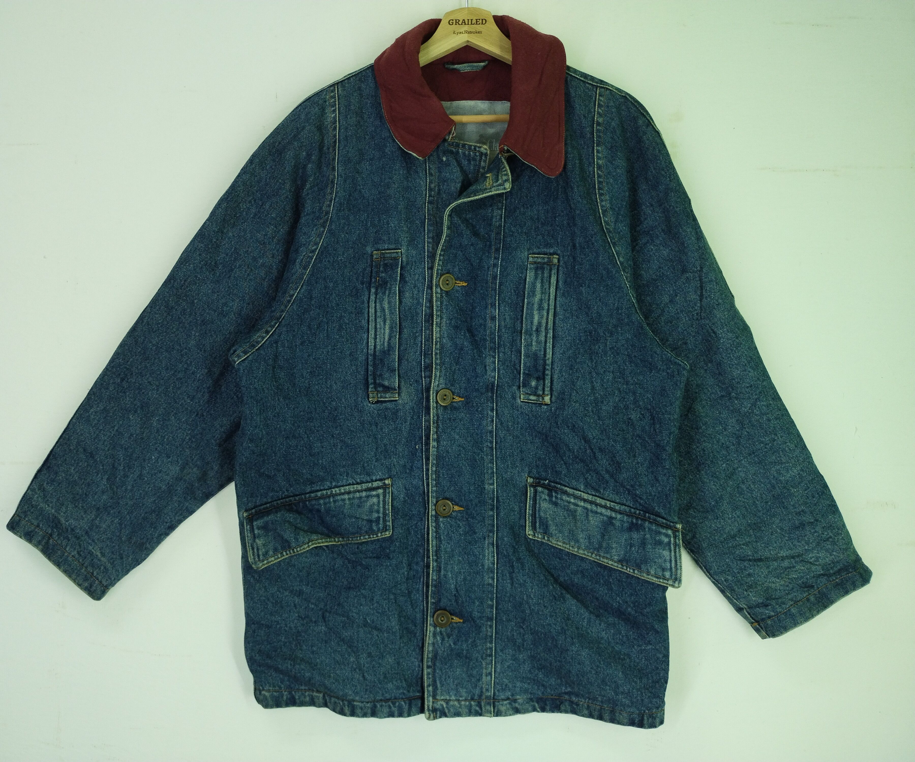 If Six Was Nine VTG Marlboro Classic Denim Jacket Size US XL / EU 56 / 4 - 2 Thumbnail