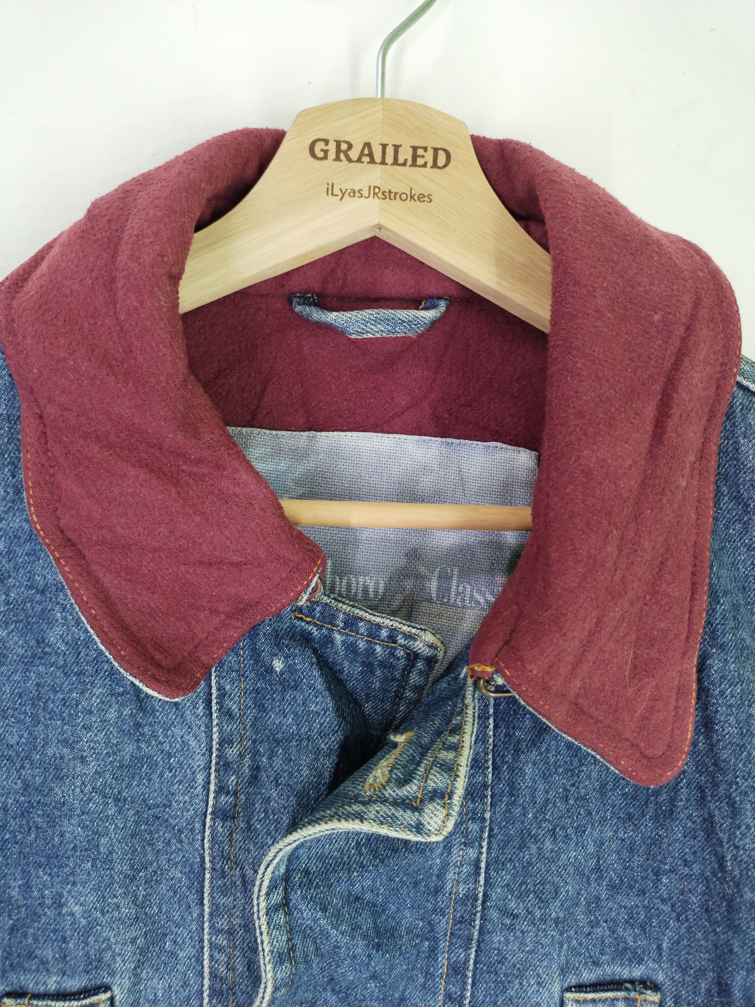 If Six Was Nine VTG Marlboro Classic Denim Jacket Size US XL / EU 56 / 4 - 9 Thumbnail