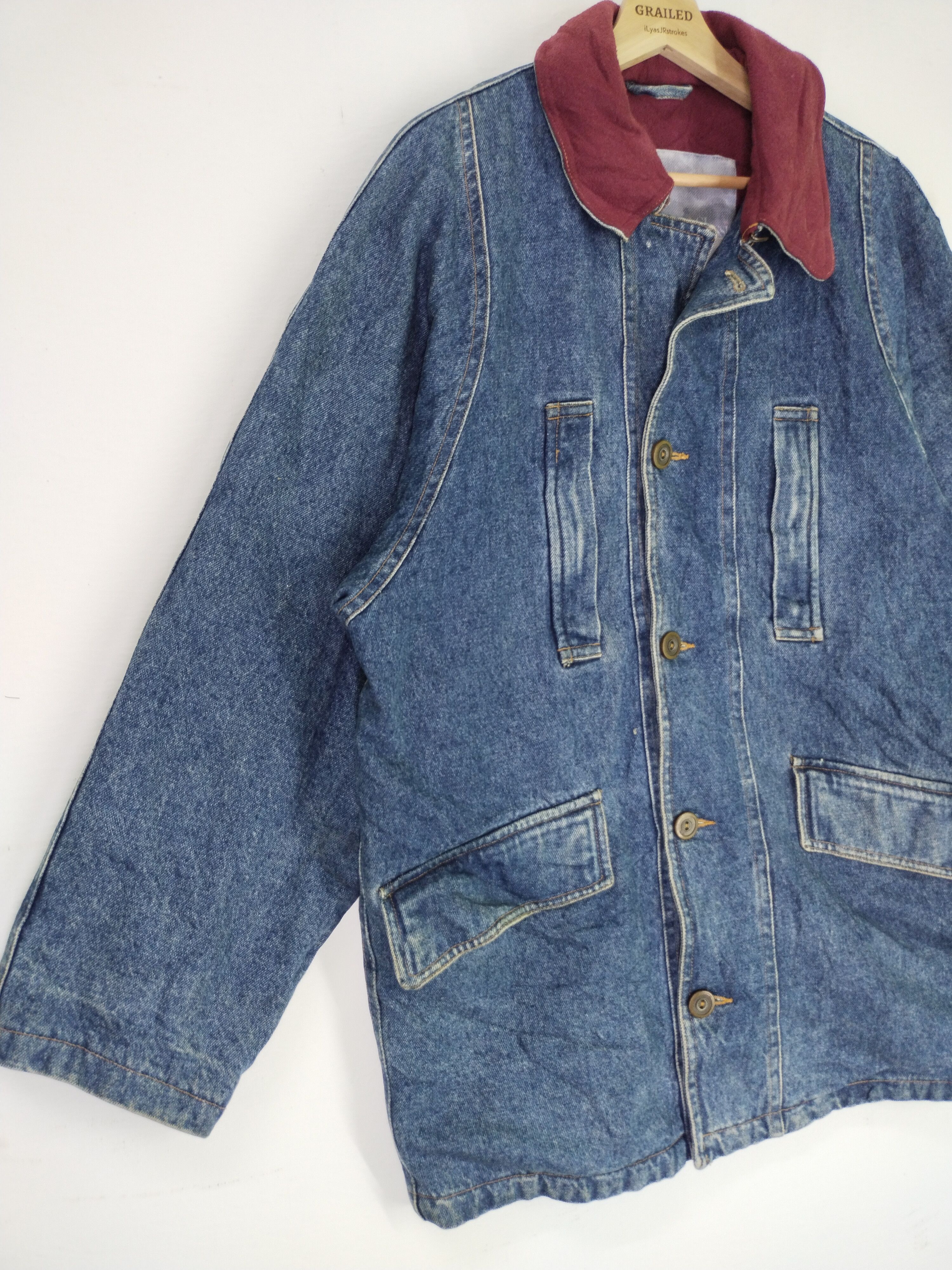 If Six Was Nine VTG Marlboro Classic Denim Jacket Size US XL / EU 56 / 4 - 3 Thumbnail