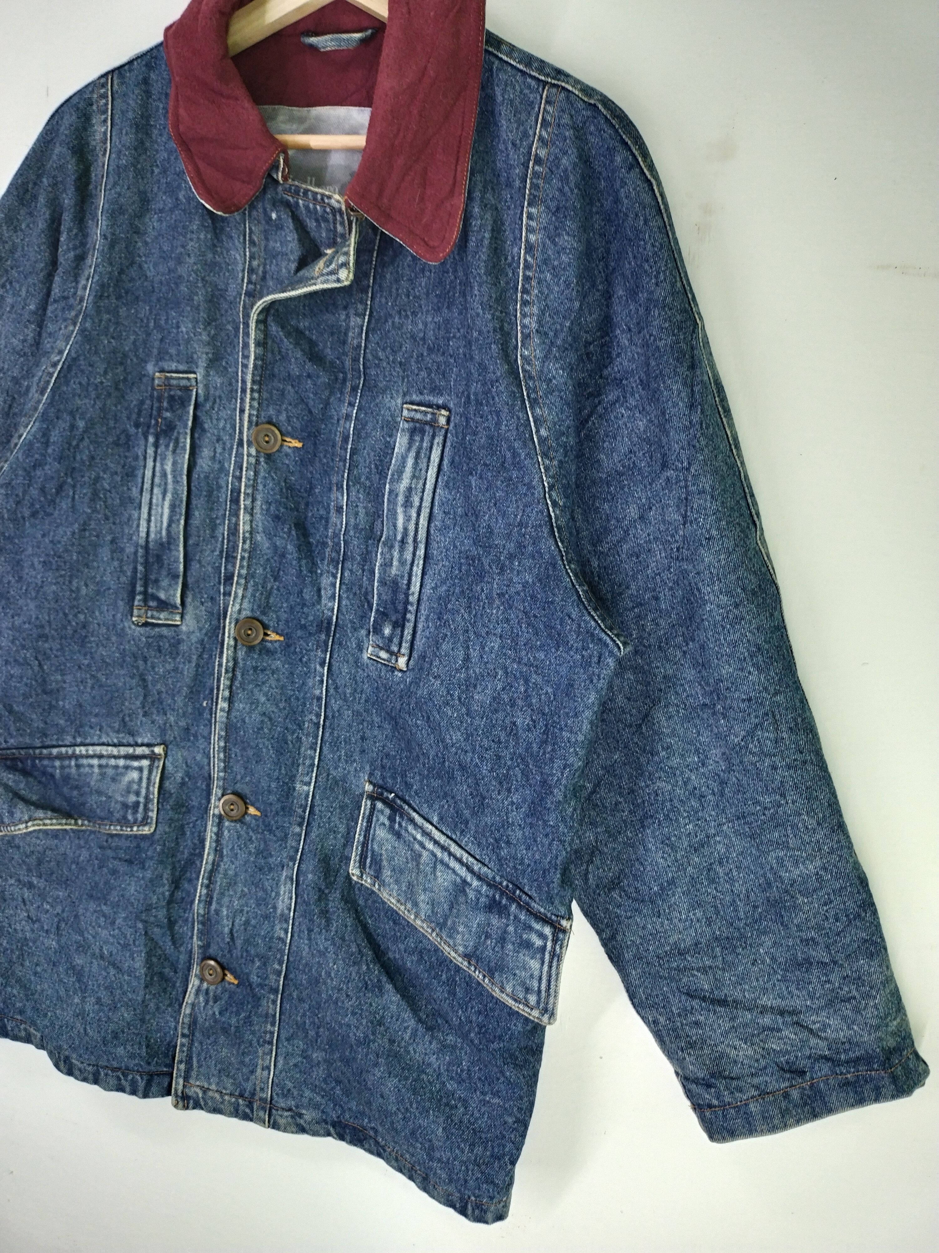 If Six Was Nine VTG Marlboro Classic Denim Jacket Size US XL / EU 56 / 4 - 4 Thumbnail