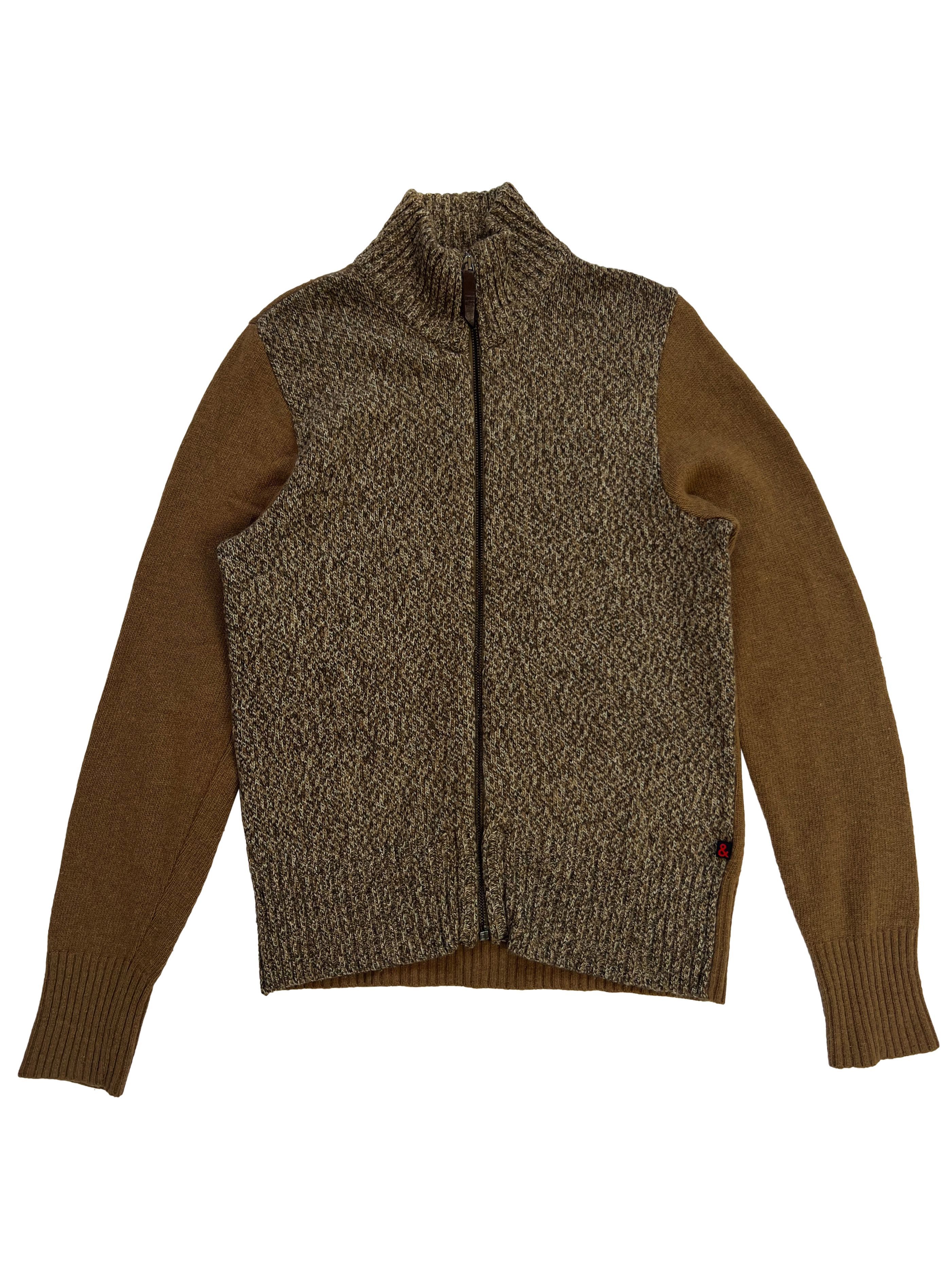 Dolce & Gabbana ⚡️QUICK SALE⚡️ 1990s' Dolce & Gabbana Brown Zip-up Sweater Size US S / EU 44-46 / 1 - 1 Thumbnail