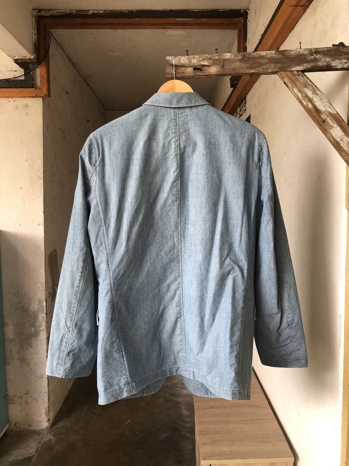 Lemaire Lemaire x Uniqlo Denim Single Breasted Blazer Size US L / EU 52-54 / 3 - 2 Thumbnail