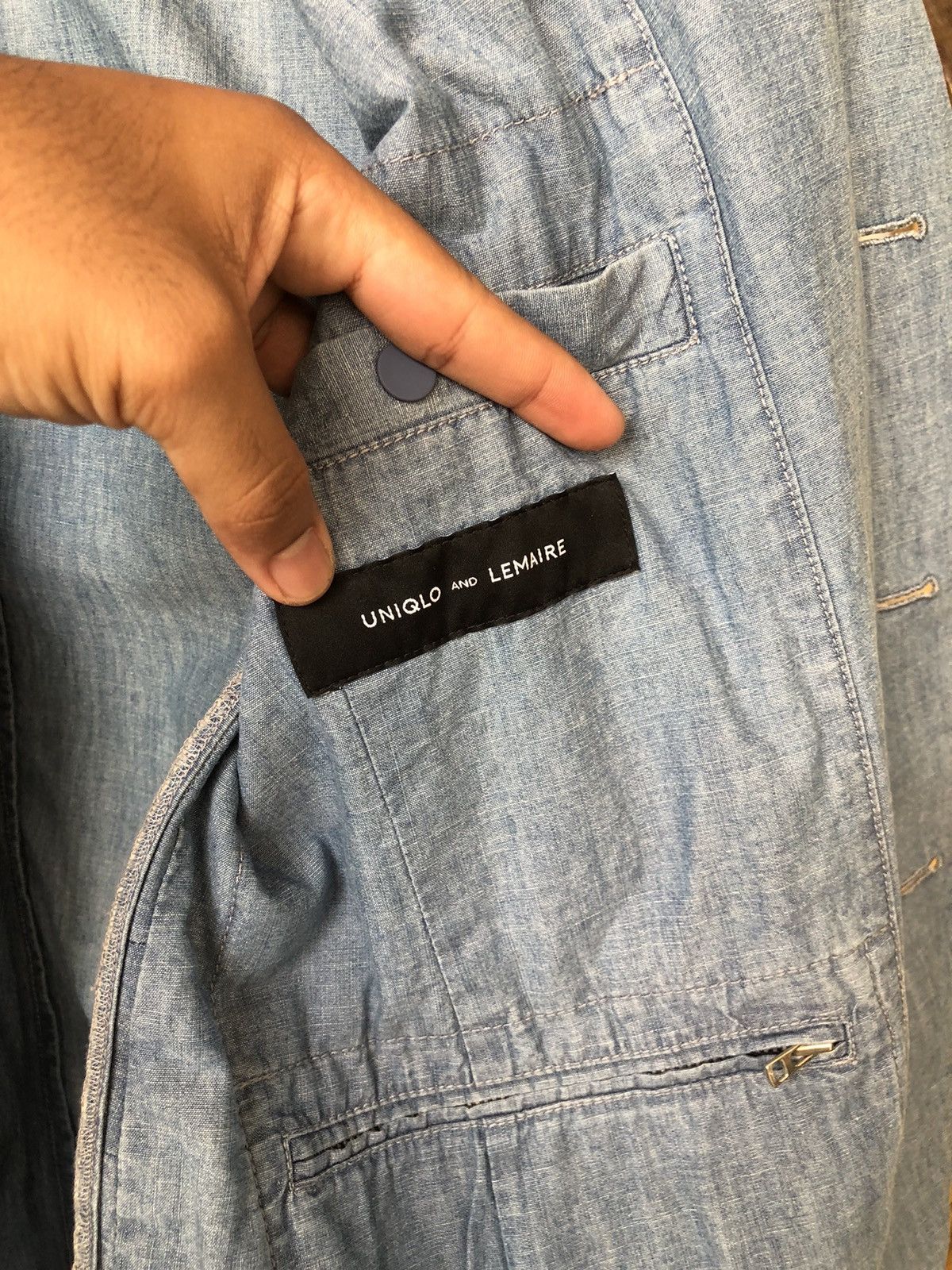 Lemaire Lemaire x Uniqlo Denim Single Breasted Blazer Size US L / EU 52-54 / 3 - 11 Thumbnail