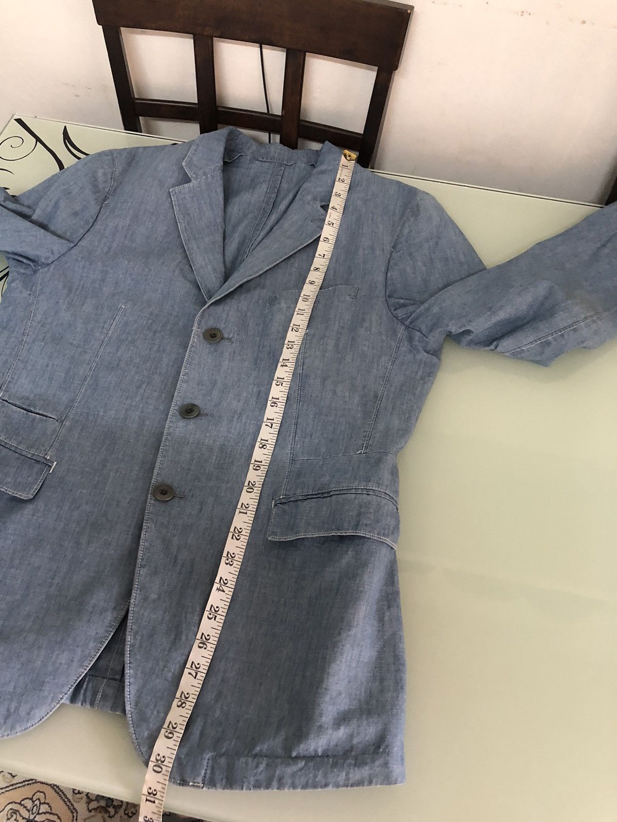 Lemaire Lemaire x Uniqlo Denim Single Breasted Blazer Size US L / EU 52-54 / 3 - 19 Thumbnail