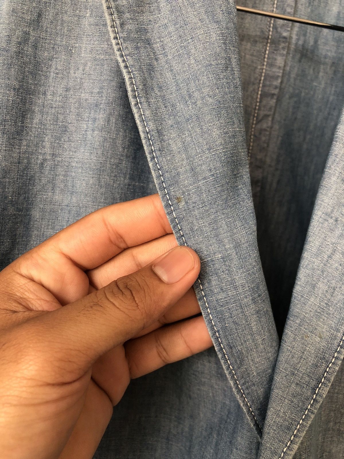 Lemaire Lemaire x Uniqlo Denim Single Breasted Blazer Size US L / EU 52-54 / 3 - 8 Thumbnail