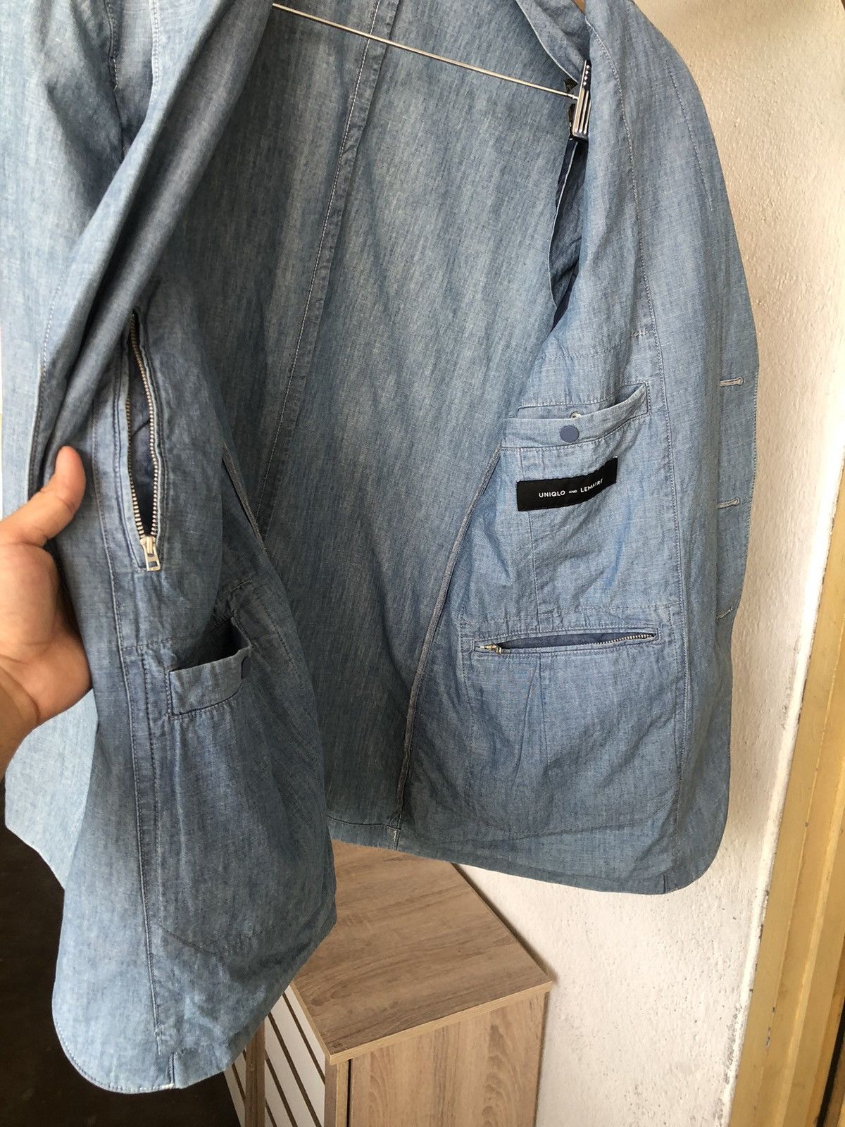 Lemaire Lemaire x Uniqlo Denim Single Breasted Blazer Size US L / EU 52-54 / 3 - 17 Thumbnail