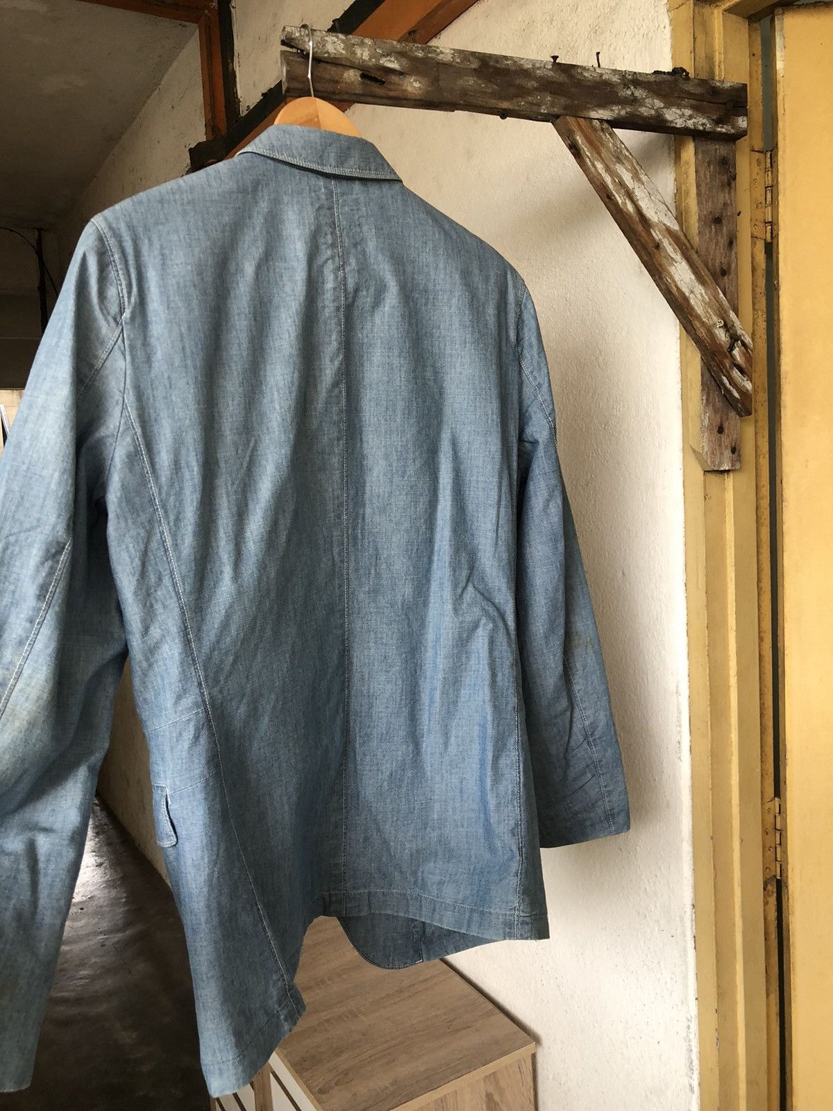 Lemaire Lemaire x Uniqlo Denim Single Breasted Blazer Size US L / EU 52-54 / 3 - 4 Thumbnail
