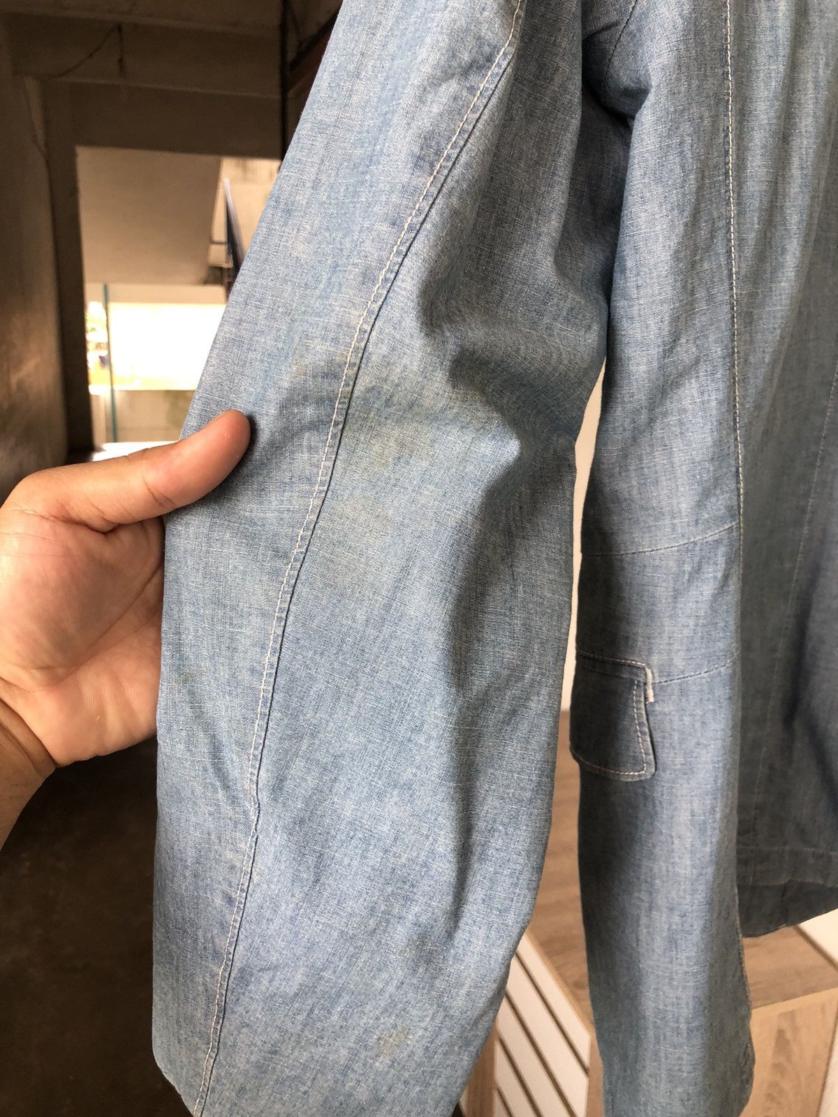 Lemaire Lemaire x Uniqlo Denim Single Breasted Blazer Size US L / EU 52-54 / 3 - 14 Thumbnail