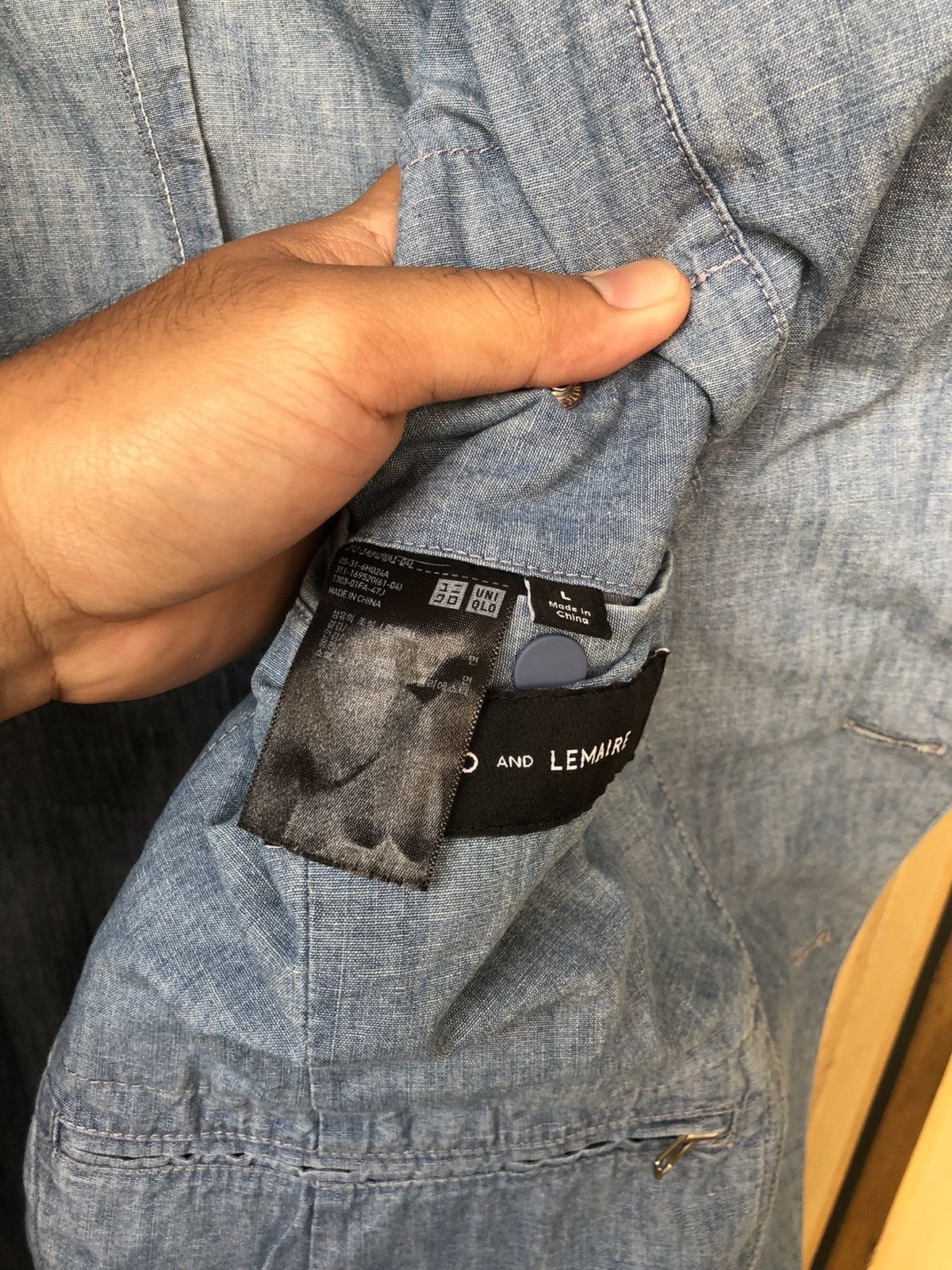 Lemaire Lemaire x Uniqlo Denim Single Breasted Blazer Size US L / EU 52-54 / 3 - 12 Thumbnail