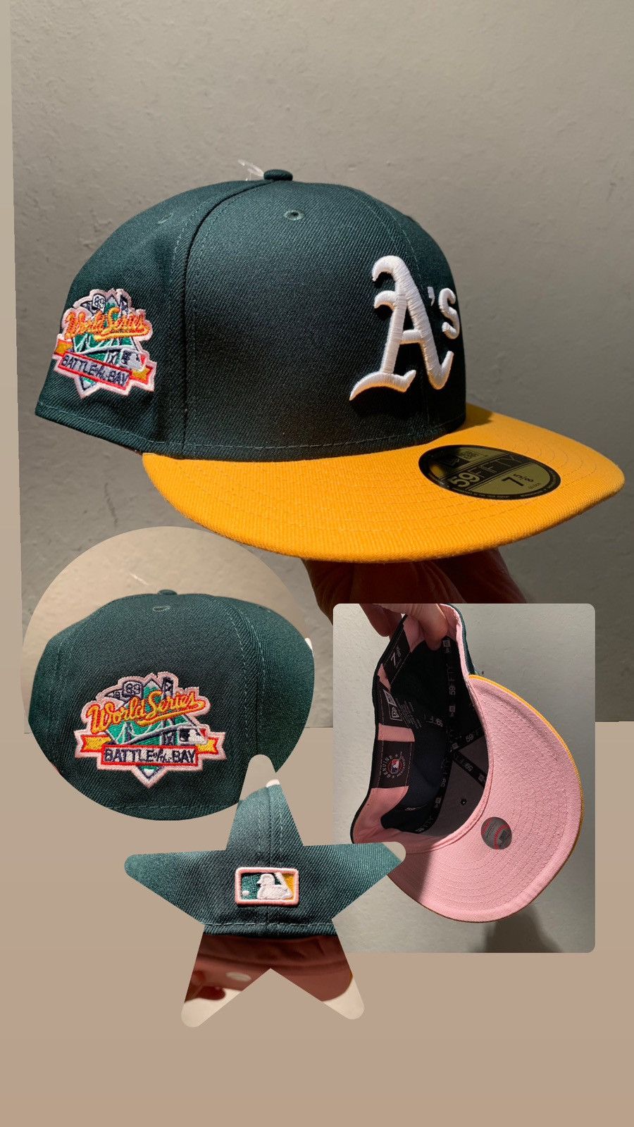 MLB RARE* New Era Oakland A’s Battle of the Bay World Series Hat Size ONE SIZE - 1 Thumbnail