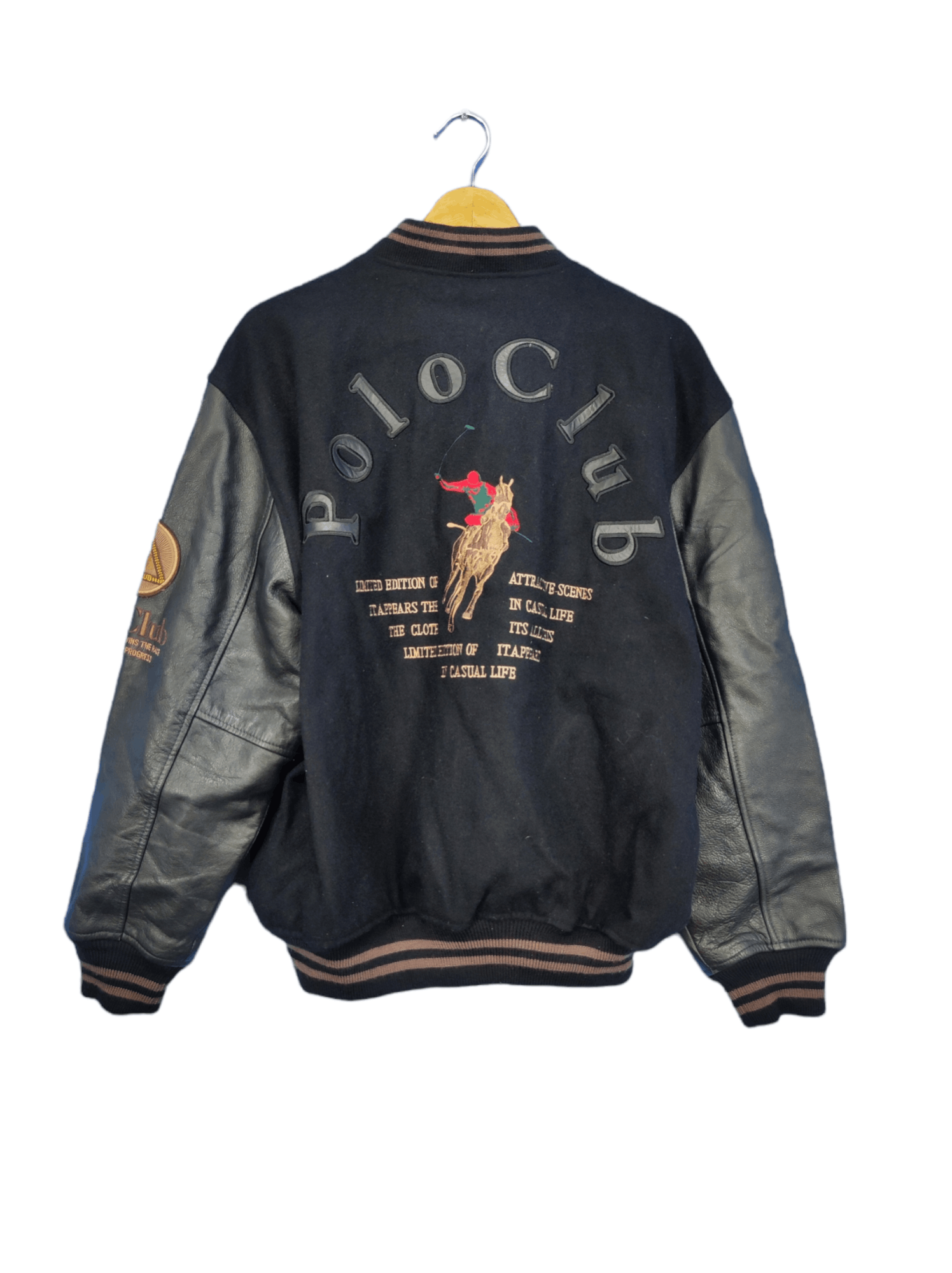 Vintage Polo Club Varsity Jacket Letterman Jack Hamilton