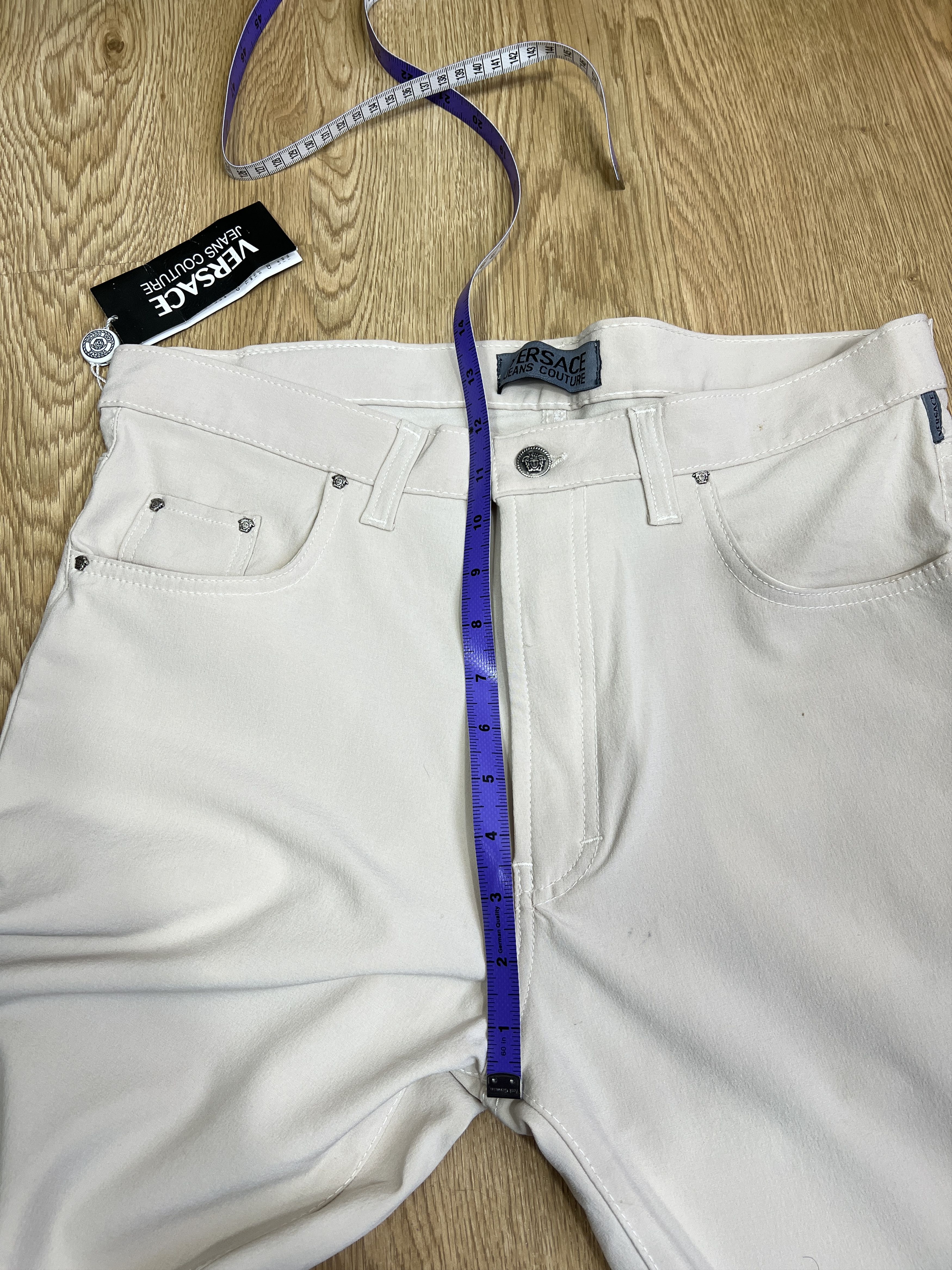 Versace Versace beige trousers Size US 33 - 14 Thumbnail