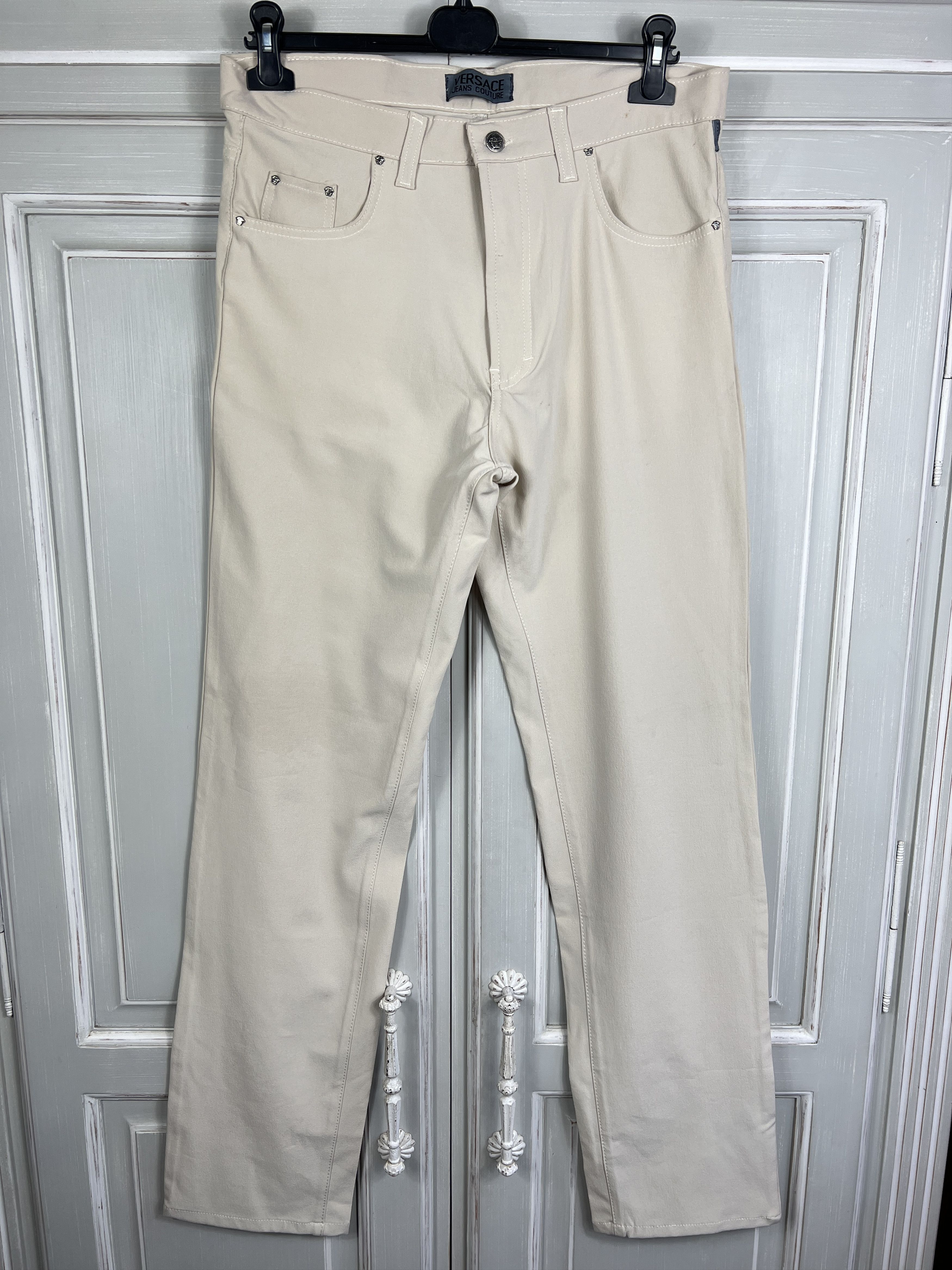 Versace Versace beige trousers Size US 33 - 1 Thumbnail