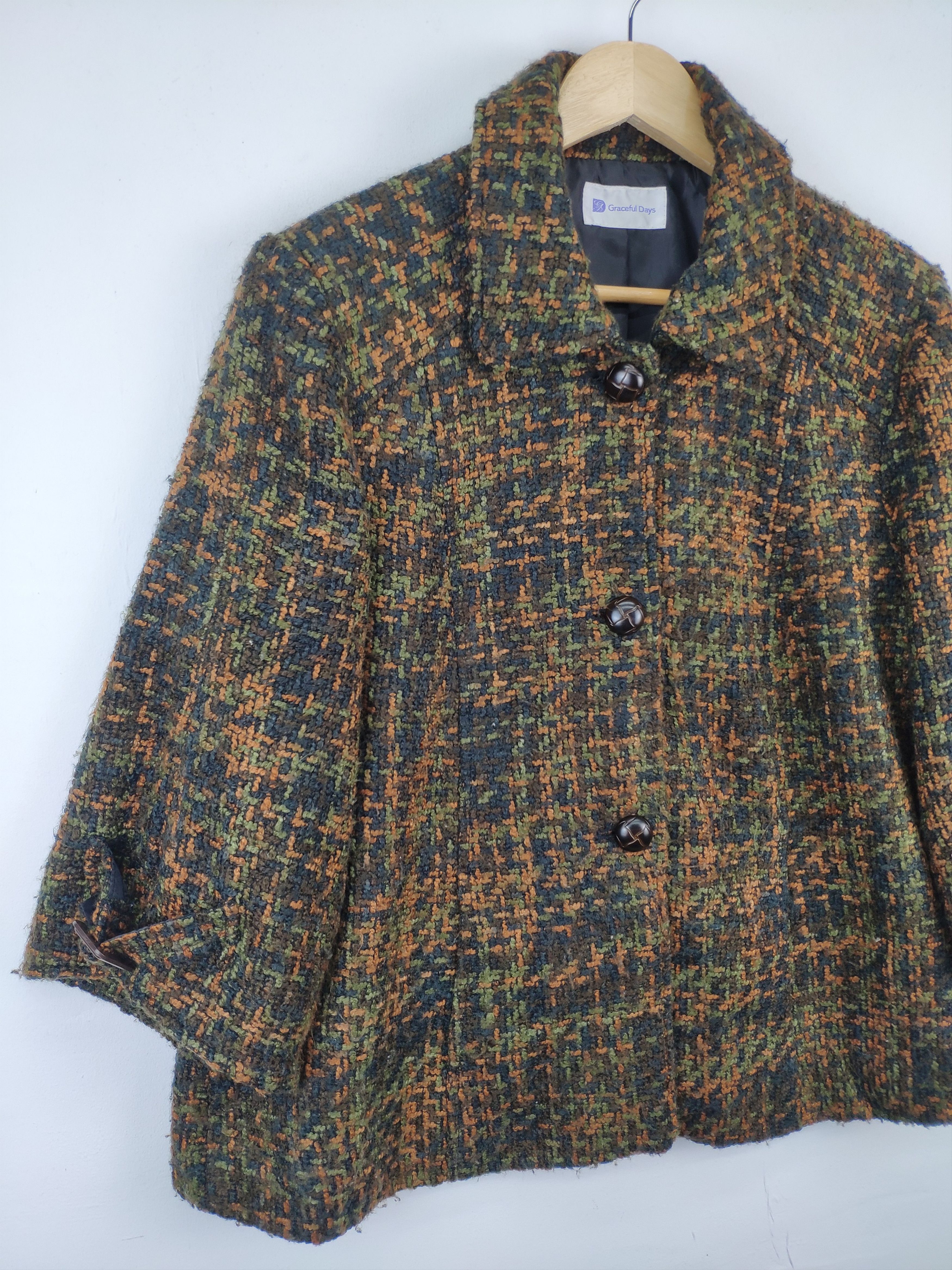 Japanese Brand Vintage Graceful Day Knit Cardigan Jacket 3 Quarter Size M / US 6-8 / IT 42-44 - 7 Thumbnail