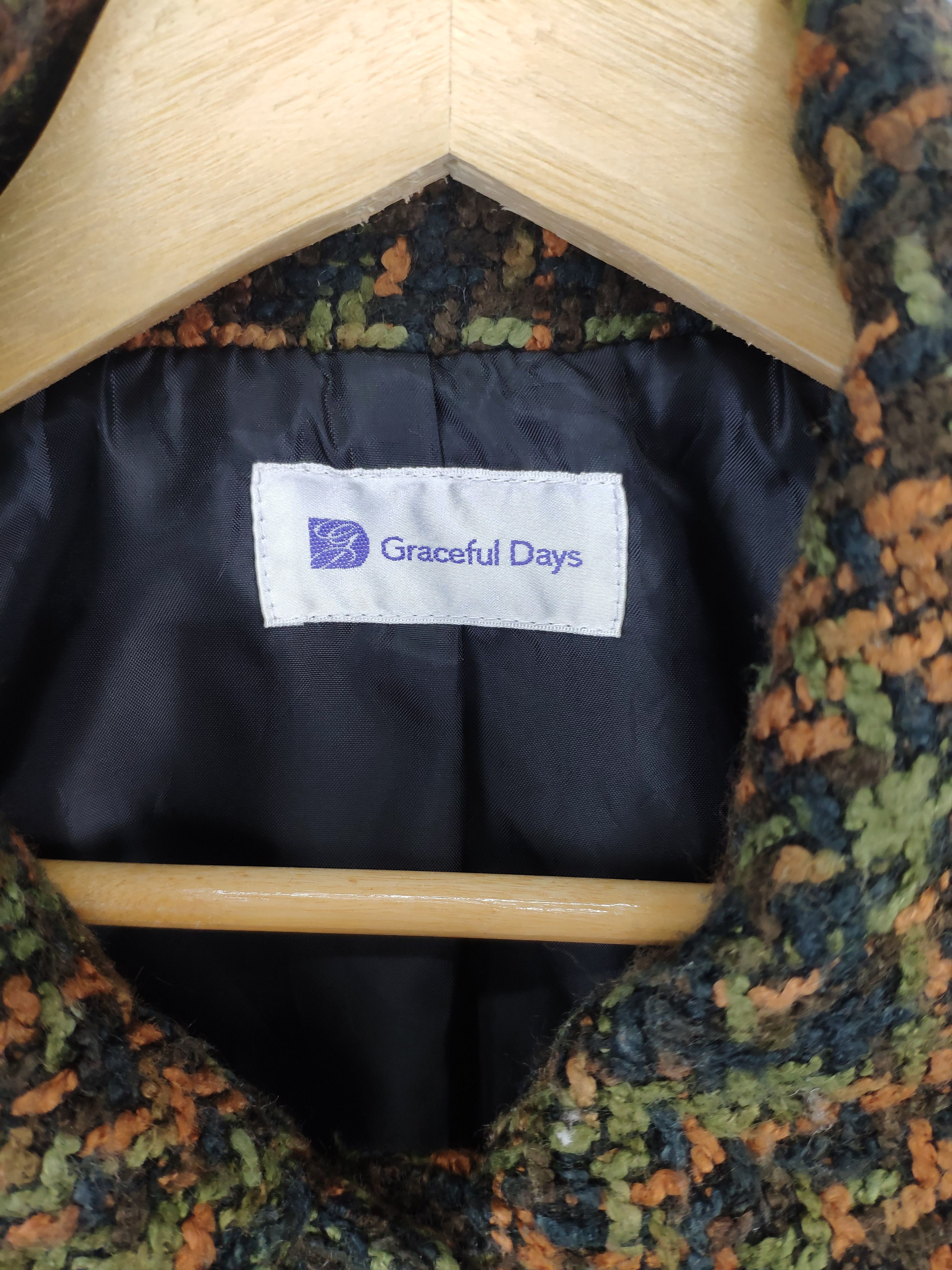 Japanese Brand Vintage Graceful Day Knit Cardigan Jacket 3 Quarter Size M / US 6-8 / IT 42-44 - 3 Thumbnail