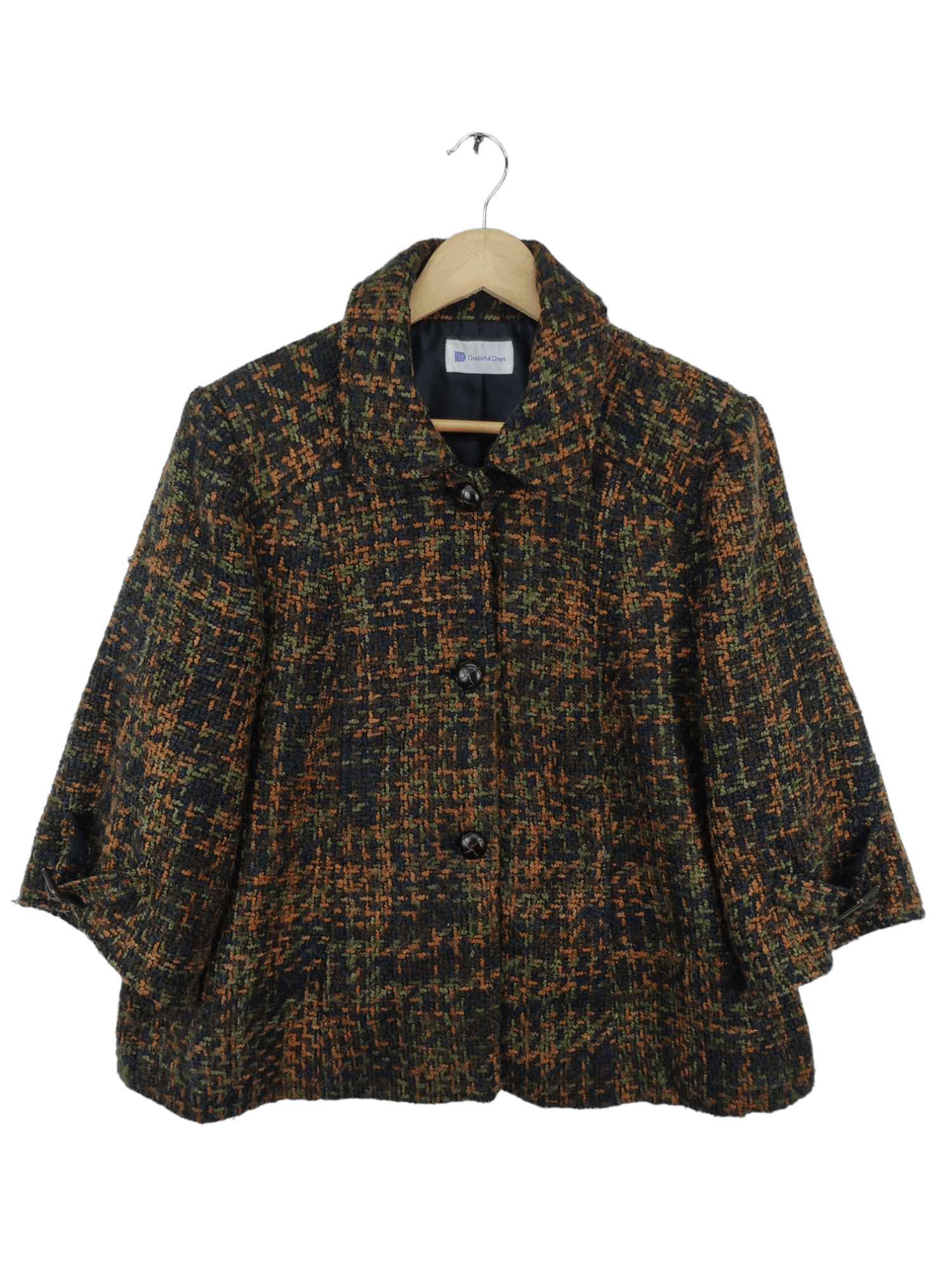 Japanese Brand Vintage Graceful Day Knit Cardigan Jacket 3 Quarter Size M / US 6-8 / IT 42-44 - 1 Thumbnail