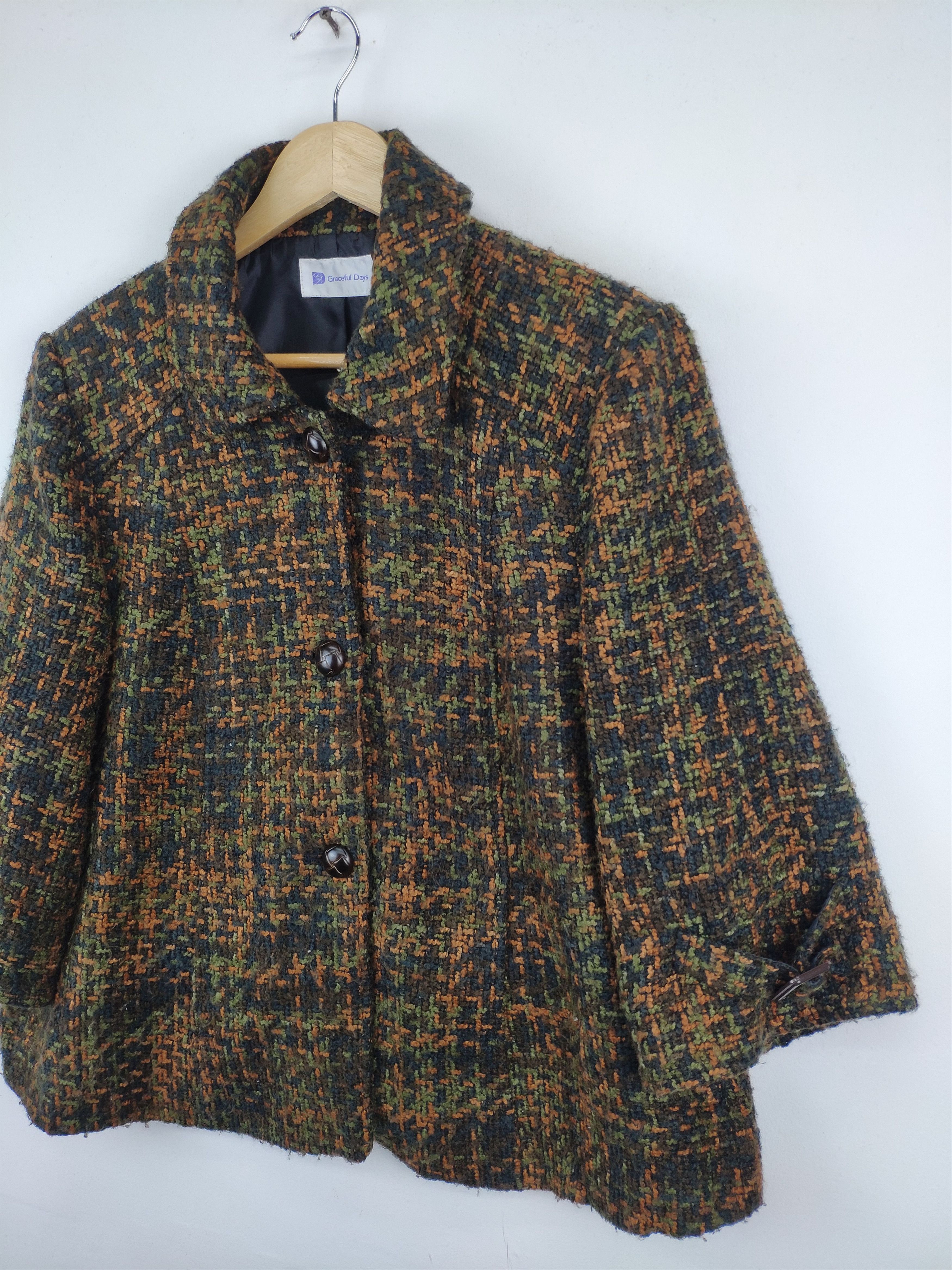 Japanese Brand Vintage Graceful Day Knit Cardigan Jacket 3 Quarter Size M / US 6-8 / IT 42-44 - 6 Thumbnail