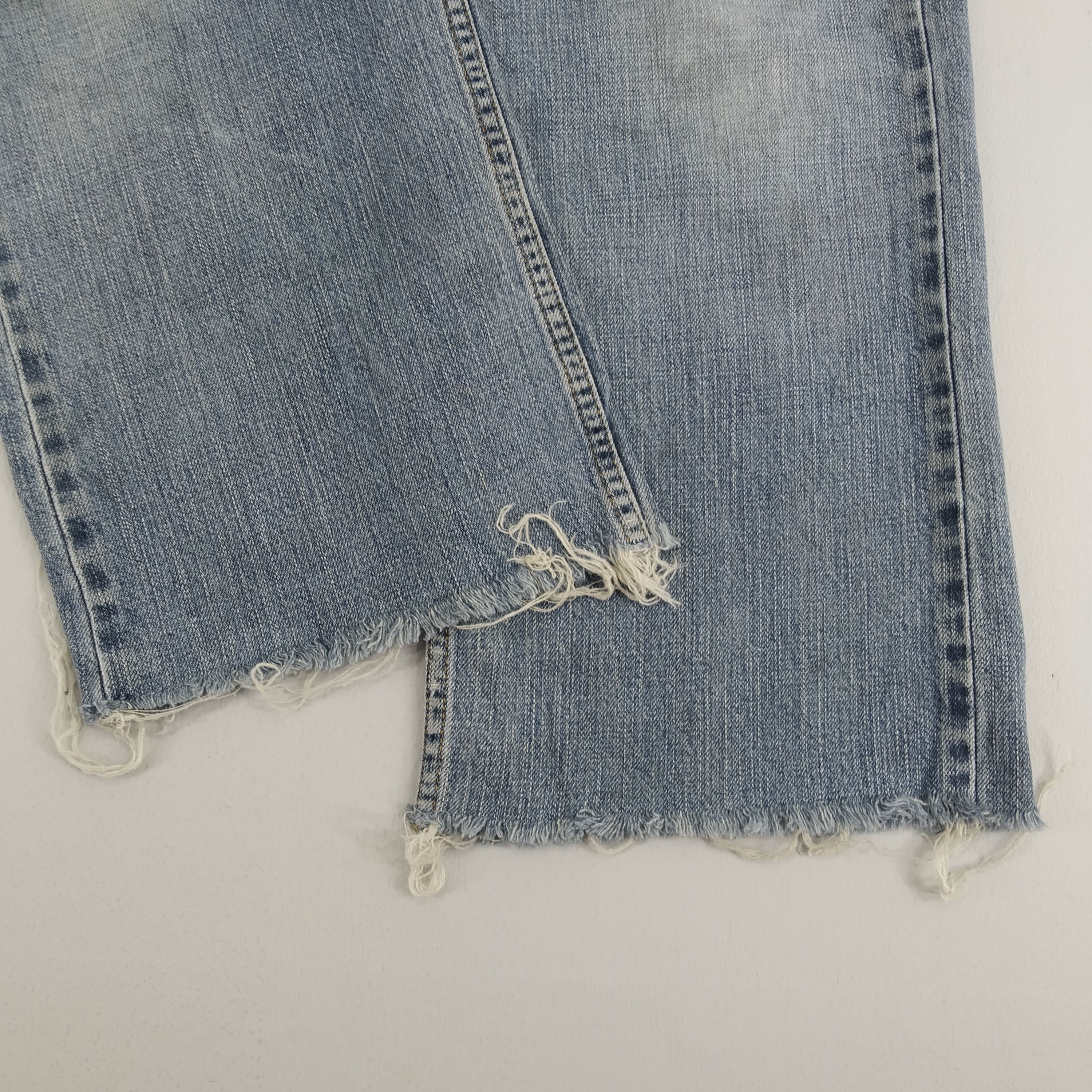Levi's W34 Distressed Levi’s 569 Stone Wash Faded Blue Denim Jeans Size US 34 / EU 50 - 10 Thumbnail