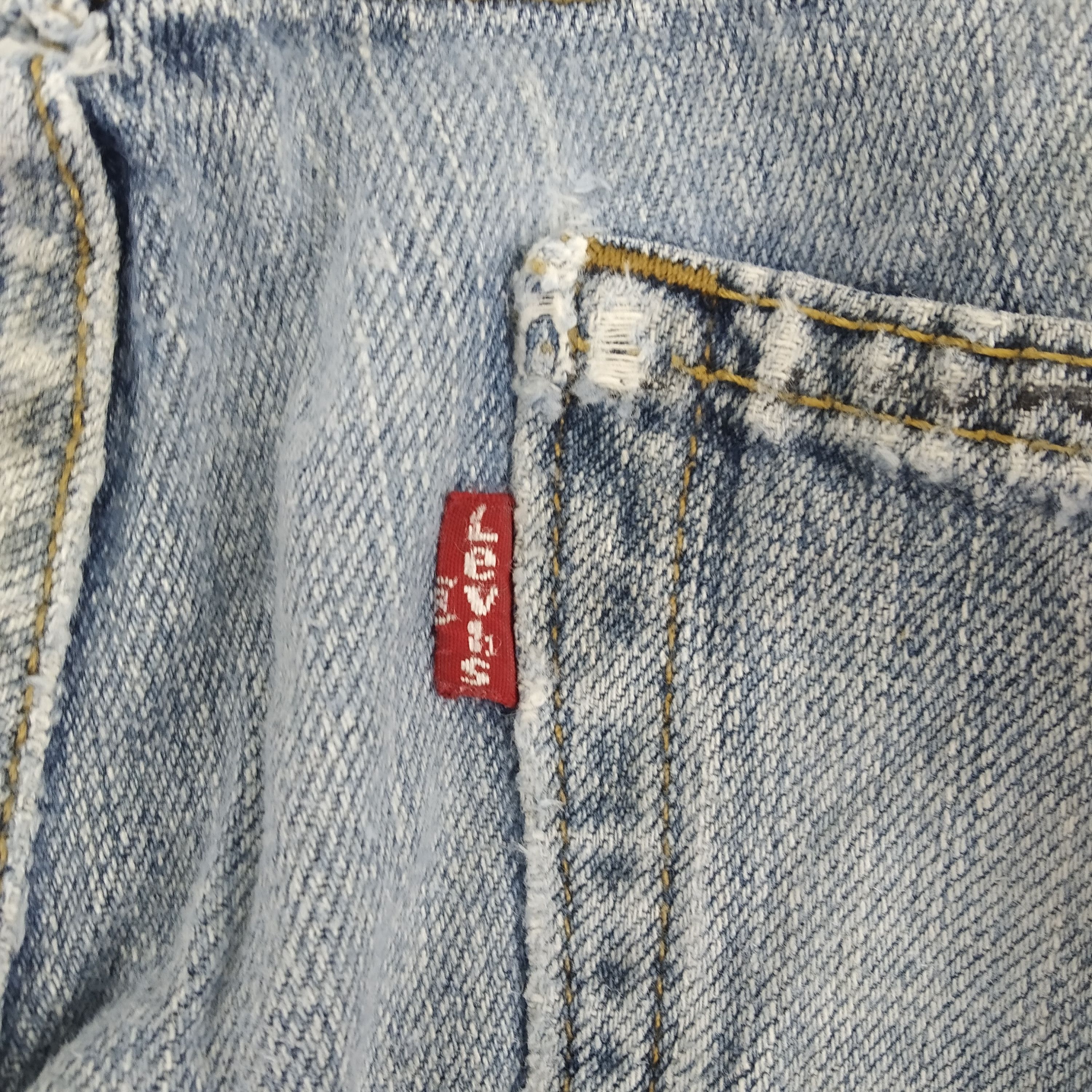 Levi's W34 Distressed Levi’s 569 Stone Wash Faded Blue Denim Jeans Size US 34 / EU 50 - 8 Thumbnail