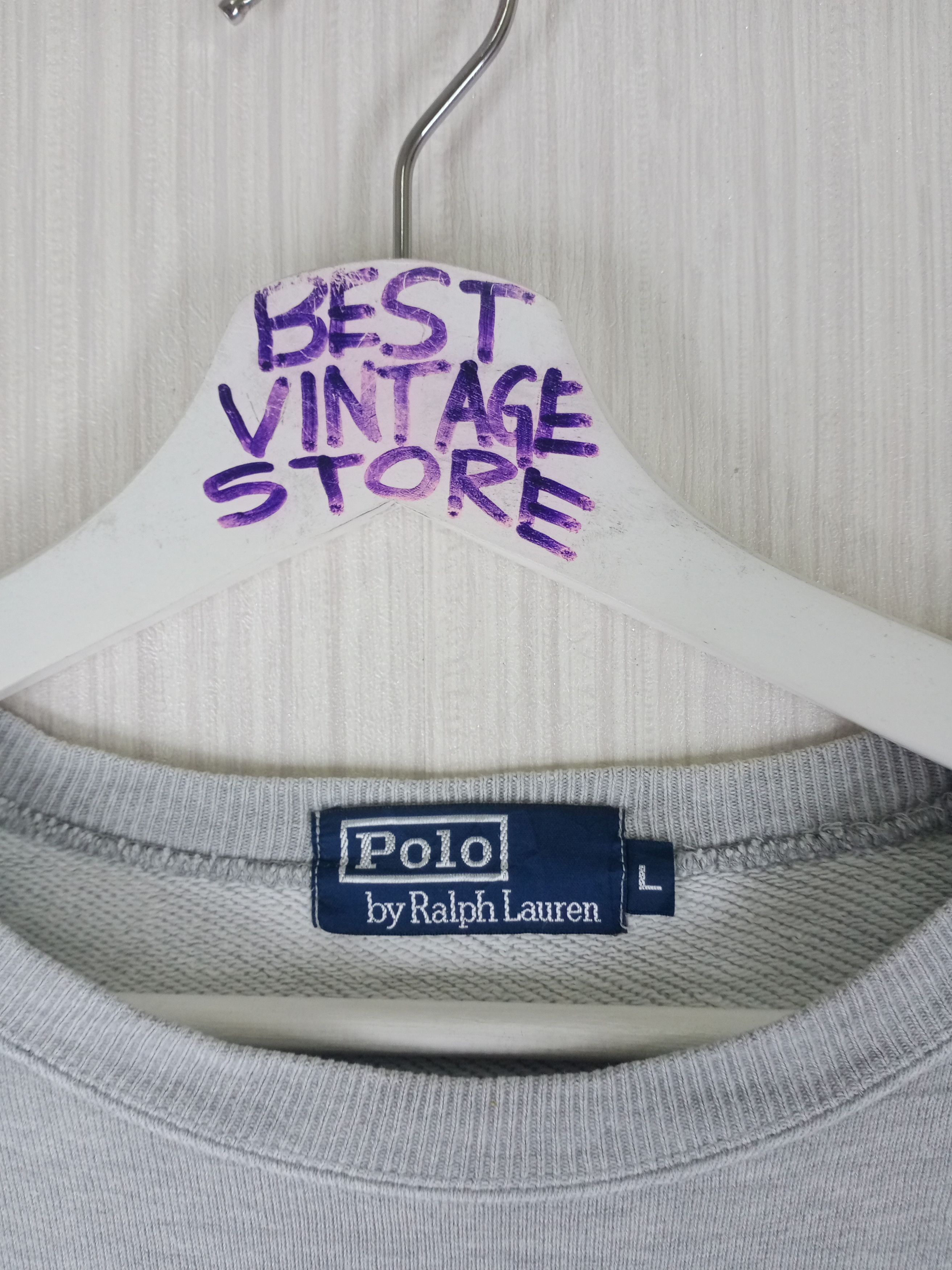 Polo Ralph Lauren 90s Vintage POLO RALPH LAUREN Sweatshirt Size US L / EU 52-54 / 3 - 2 Thumbnail