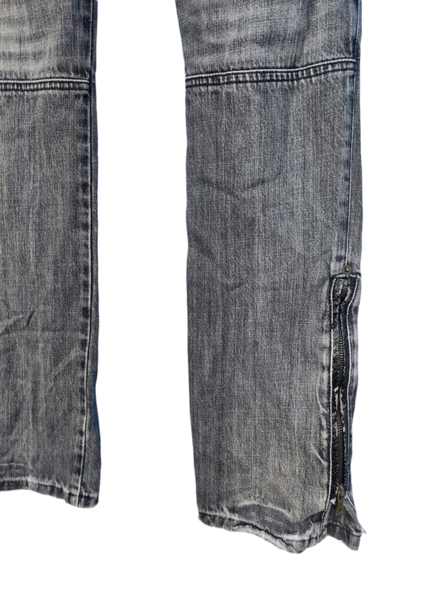 If Six Was Nine × Le Grande Bleu (L.G.B.) × semanticdesign Vintage Semantic Design Ripped Torn Skinny Jeans Size US 30 / EU 46 - 9 Thumbnail